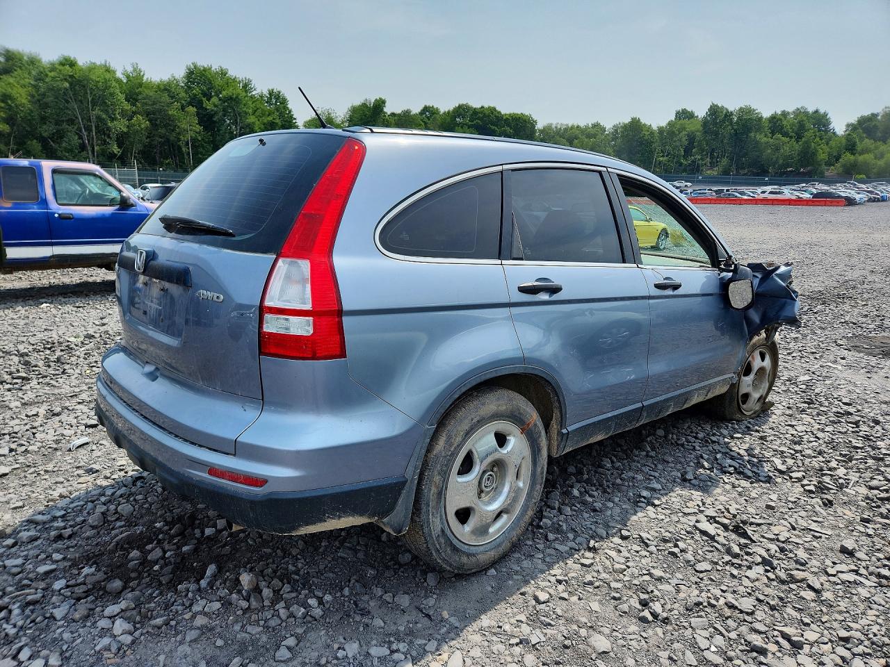 2010 Honda Cr-v Lx Blue vin: 5J6RE4H3XAL097121