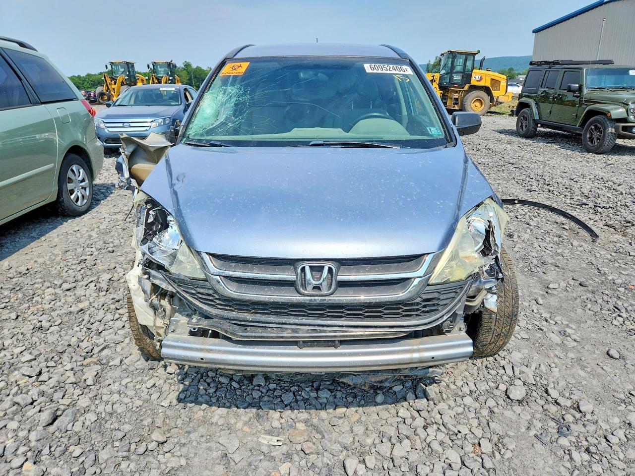 2010 Honda Cr-v Lx Blue vin: 5J6RE4H3XAL097121