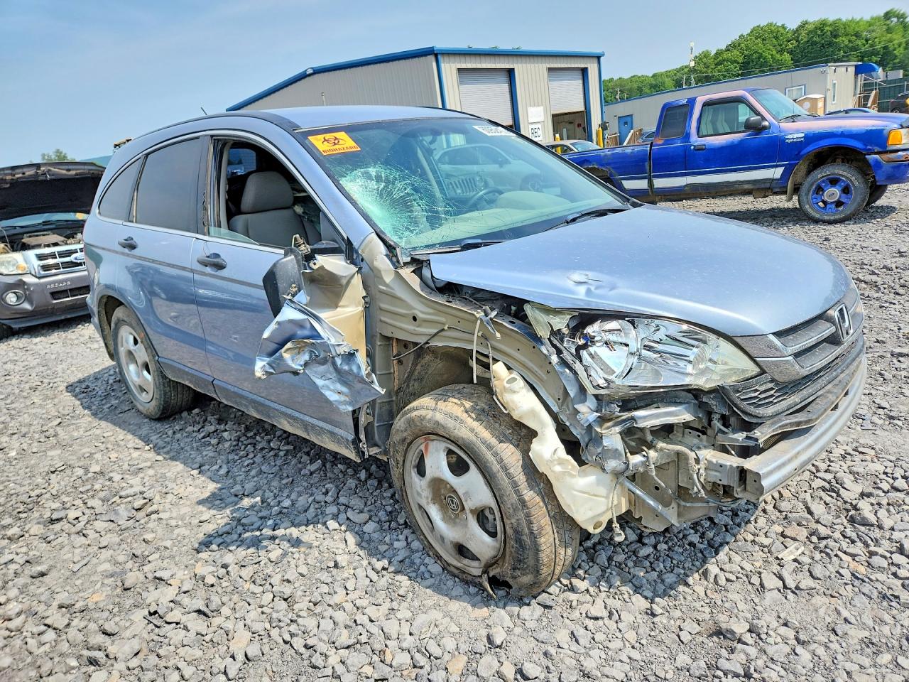 2010 Honda Cr-v Lx Blue vin: 5J6RE4H3XAL097121