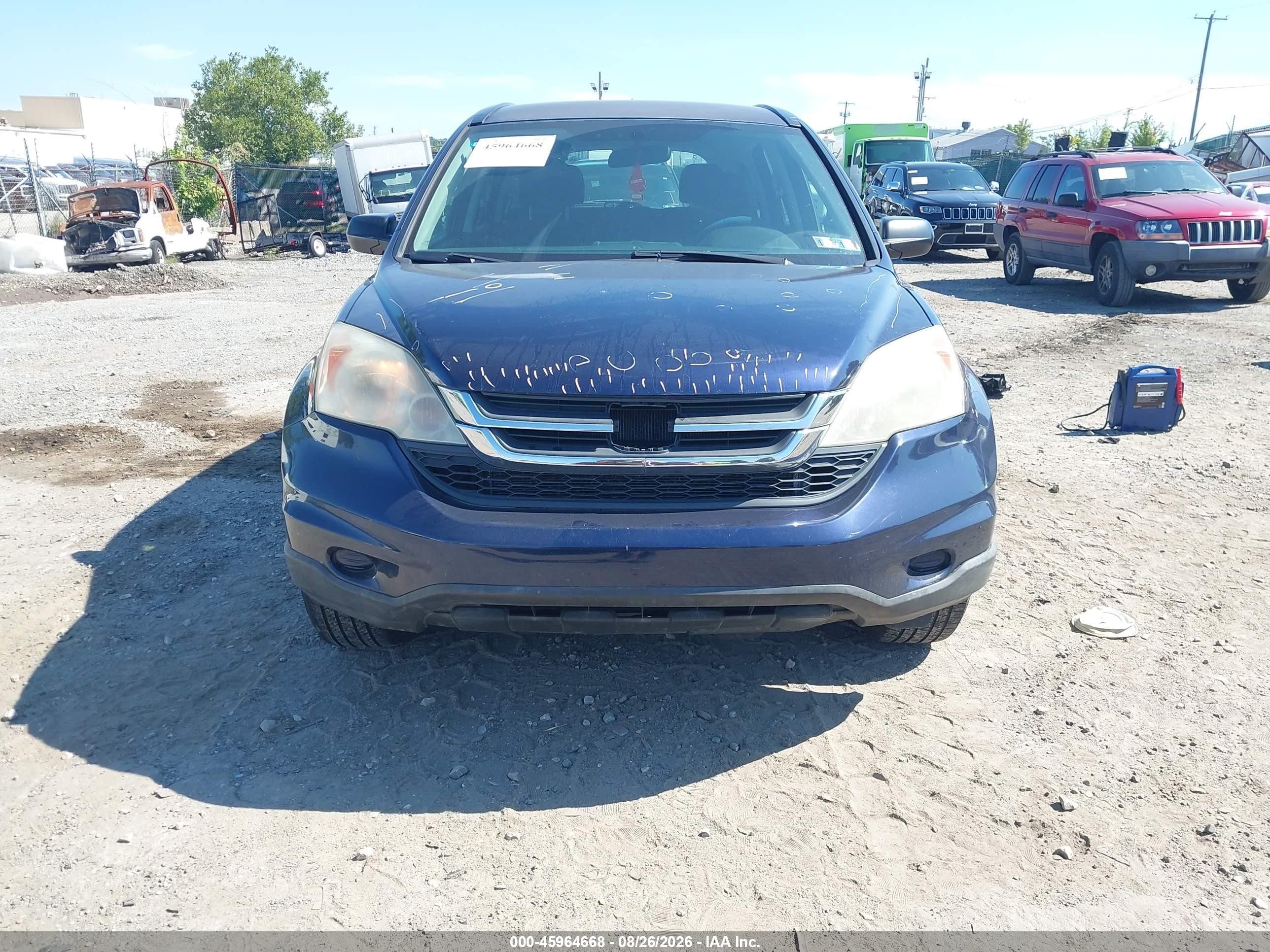 2010 Honda Cr-v Lx Navy vin: 5J6RE4H3XAL098365