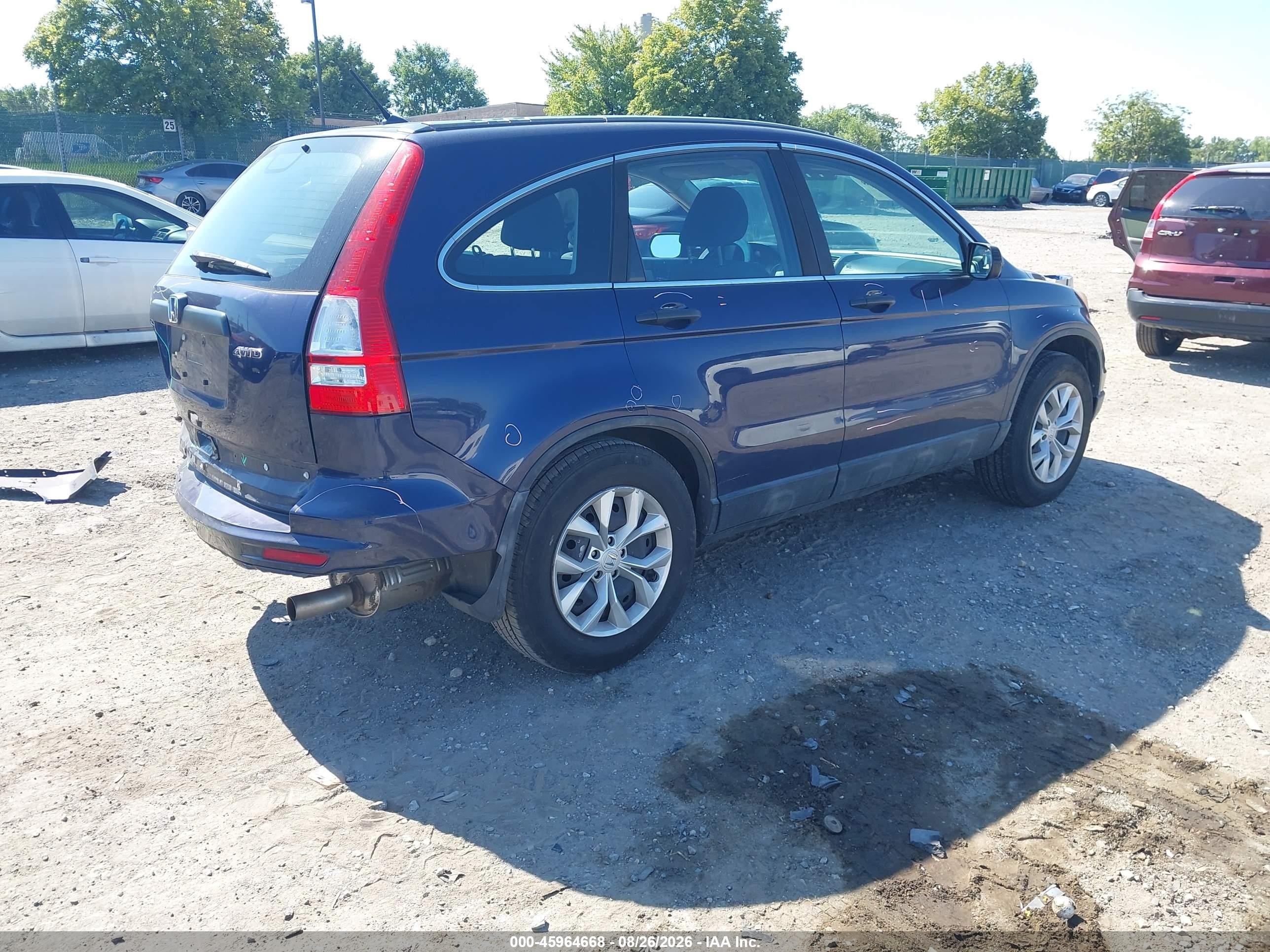 2010 Honda Cr-v Lx Navy vin: 5J6RE4H3XAL098365