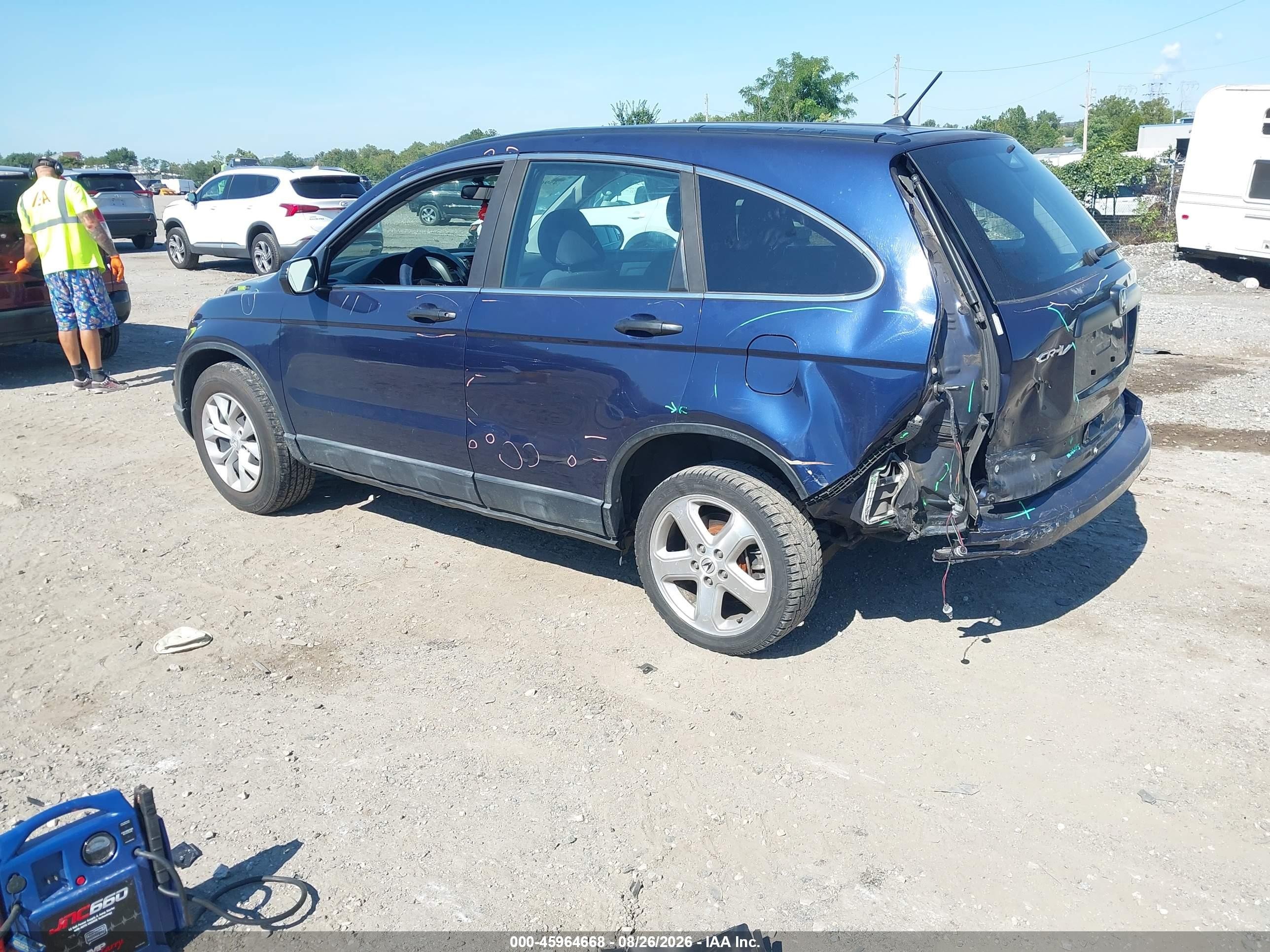 2010 Honda Cr-v Lx Navy vin: 5J6RE4H3XAL098365