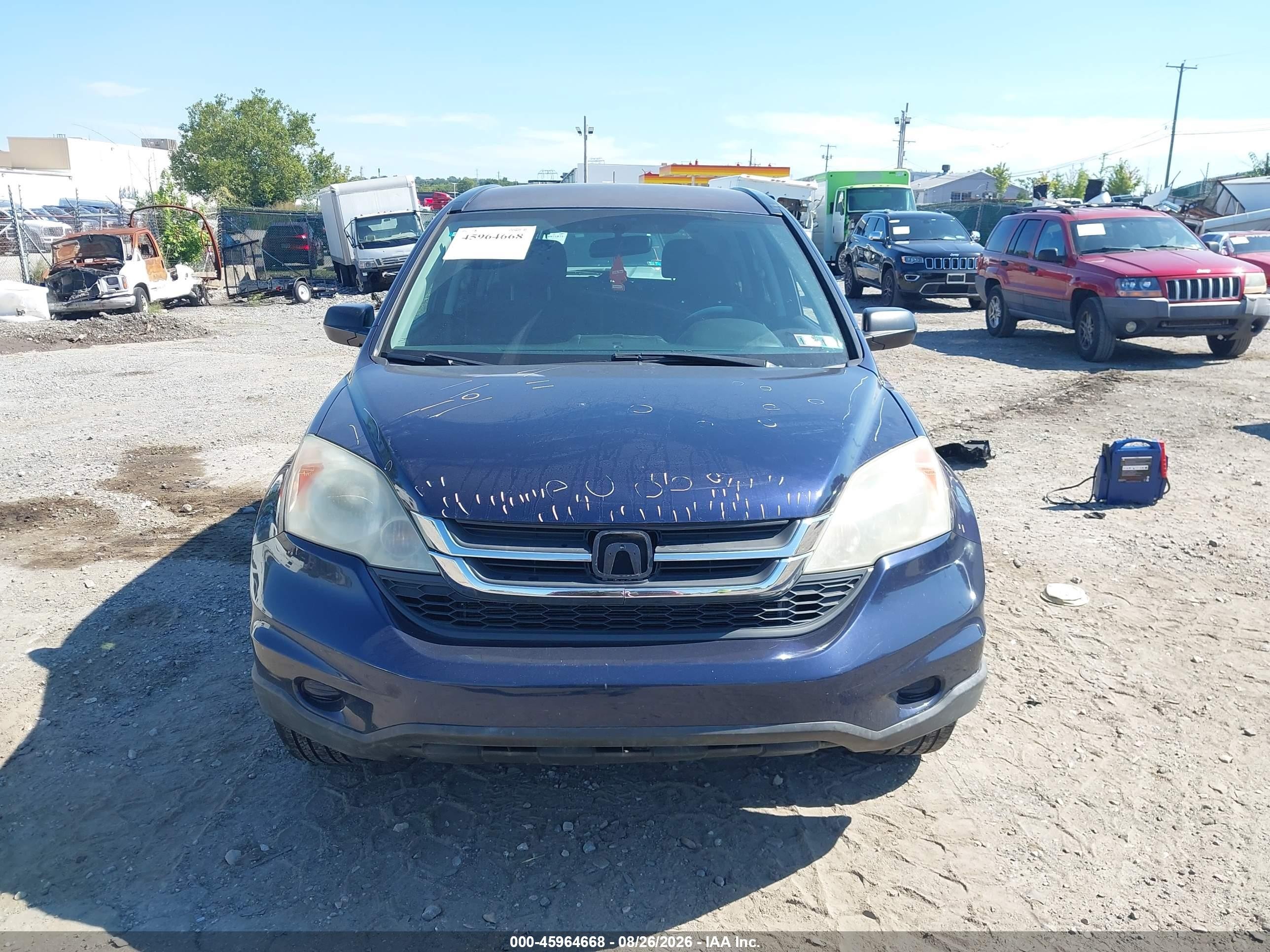2010 Honda Cr-v Lx Navy vin: 5J6RE4H3XAL098365