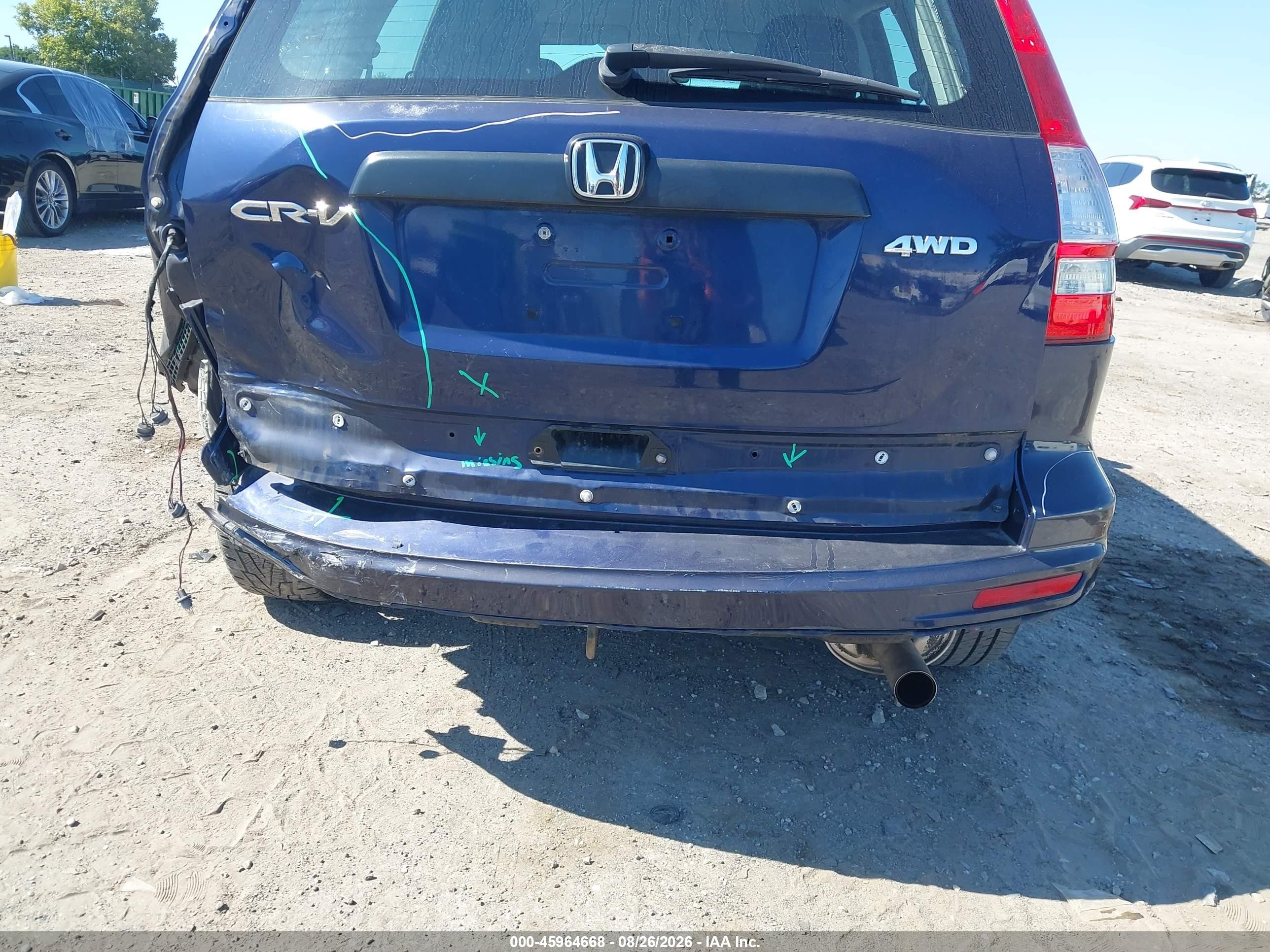 2010 Honda Cr-v Lx Navy vin: 5J6RE4H3XAL098365