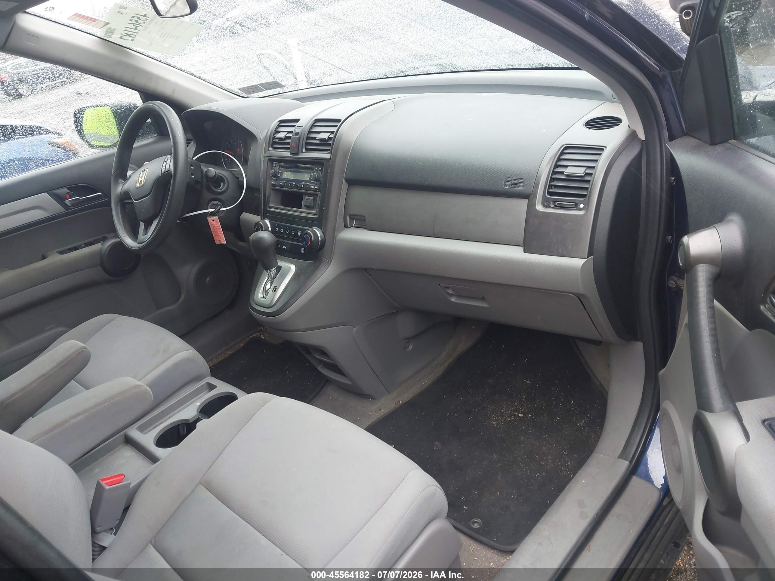 2011 Honda Cr-v Lx Blue vin: 5J6RE4H3XBL014756