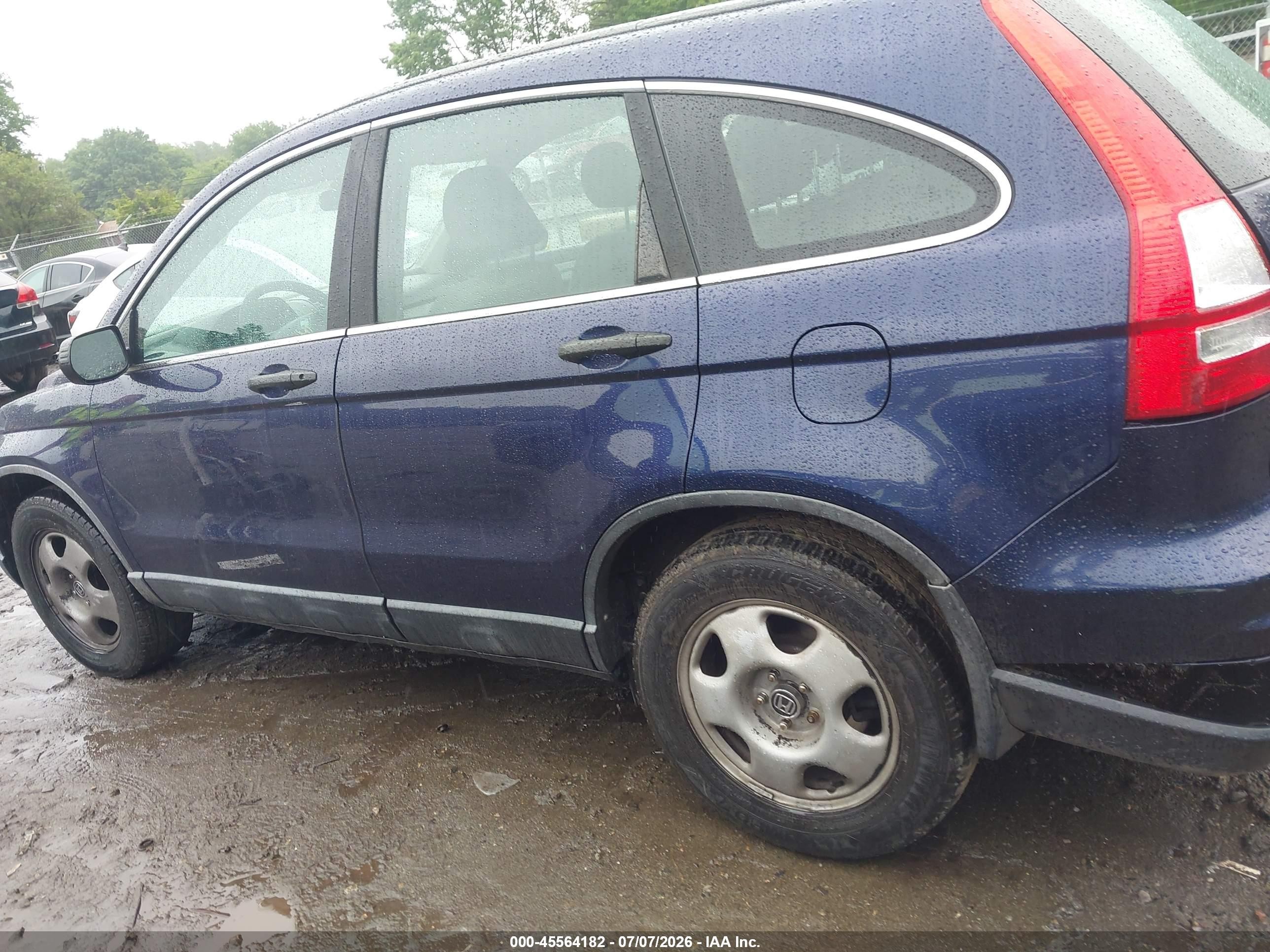 2011 Honda Cr-v Lx Blue vin: 5J6RE4H3XBL014756