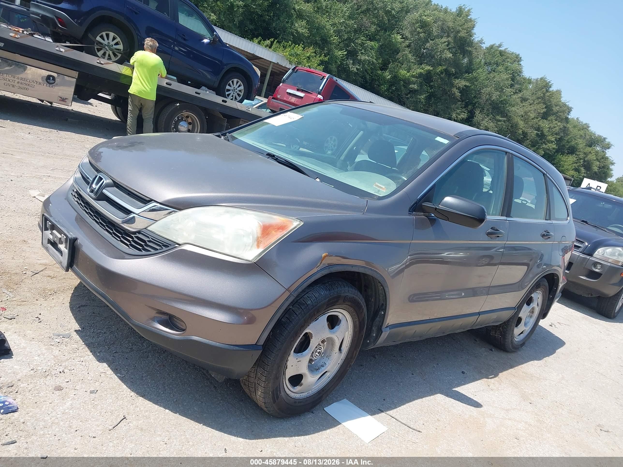 2011 Honda Cr-v Lx Gray vin: 5J6RE4H3XBL046252