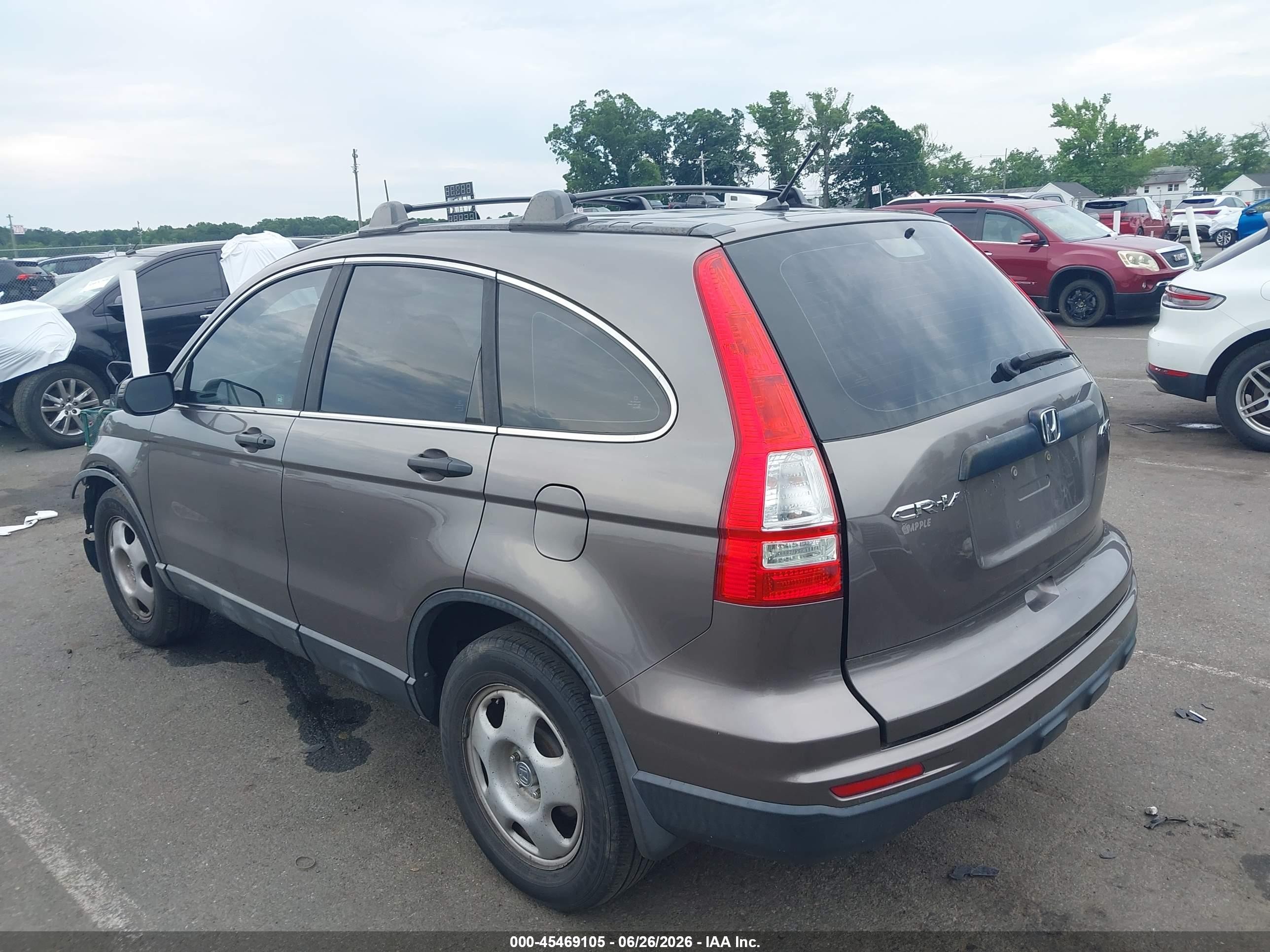 2011 Honda Cr-v Lx Gray vin: 5J6RE4H3XBL097623