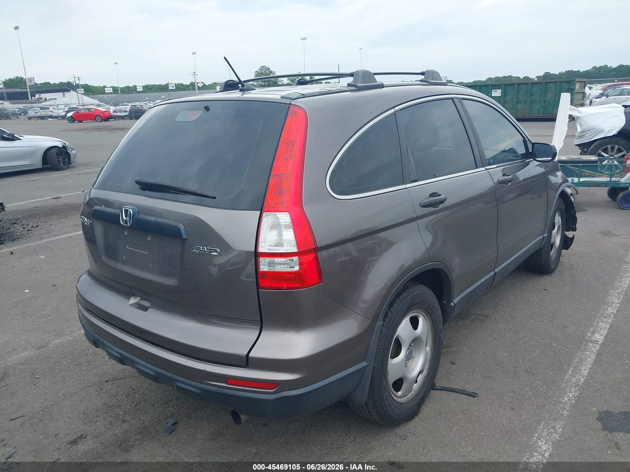 2011 Honda Cr-v Lx Gray vin: 5J6RE4H3XBL097623