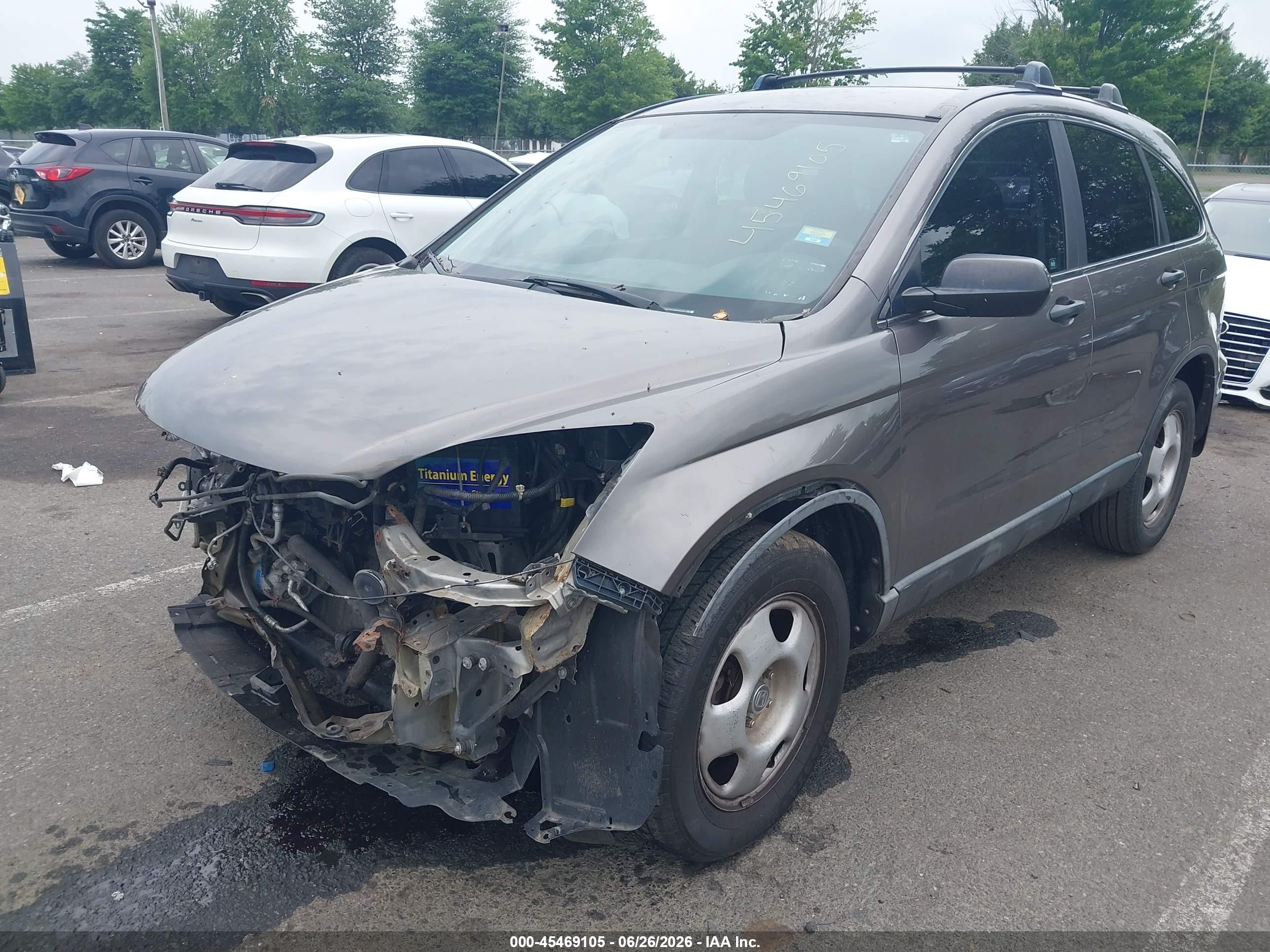 2011 Honda Cr-v Lx Gray vin: 5J6RE4H3XBL097623