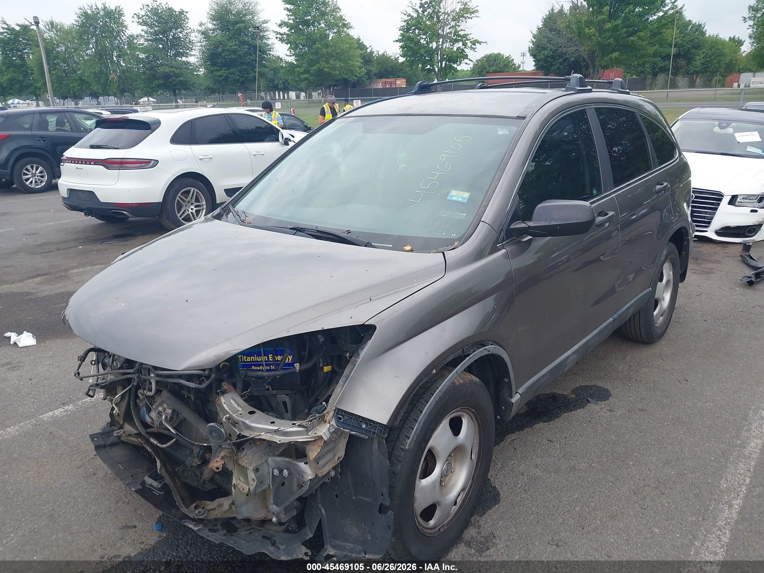 2011 Honda Cr-v Lx Gray vin: 5J6RE4H3XBL097623