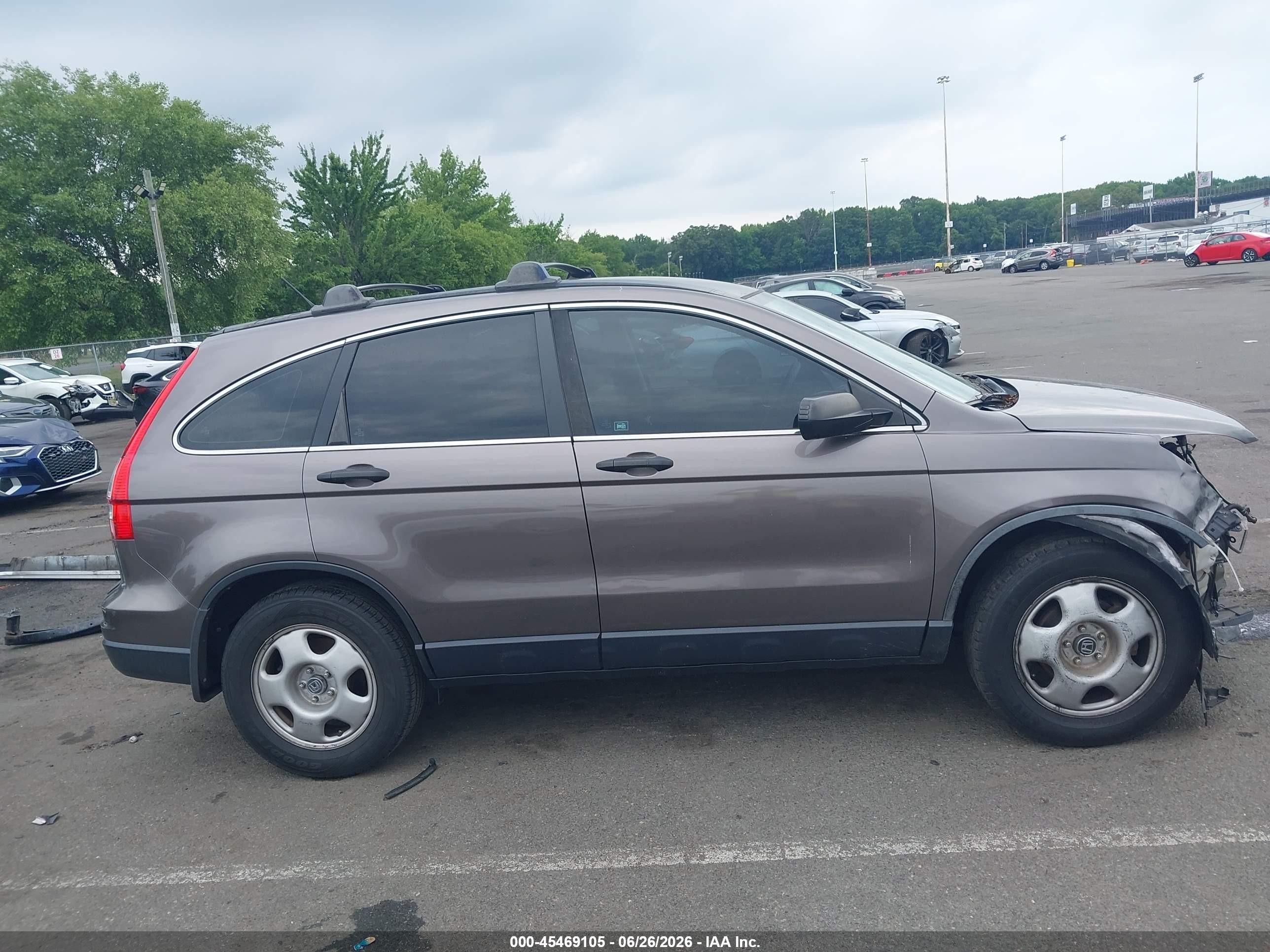 2011 Honda Cr-v Lx Gray vin: 5J6RE4H3XBL097623