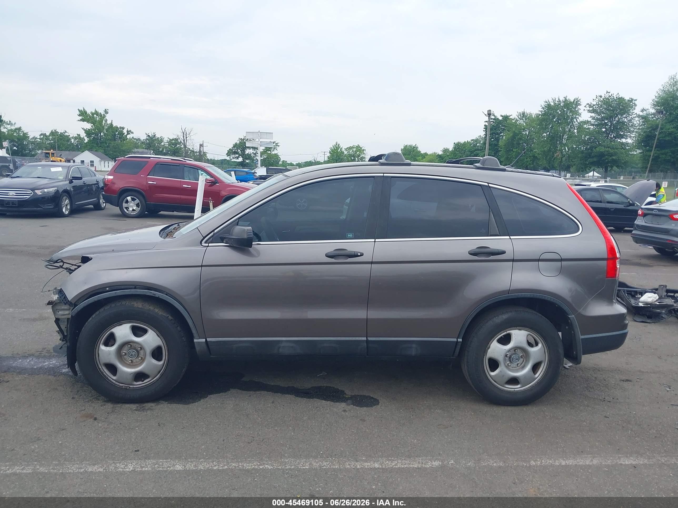 2011 Honda Cr-v Lx Gray vin: 5J6RE4H3XBL097623