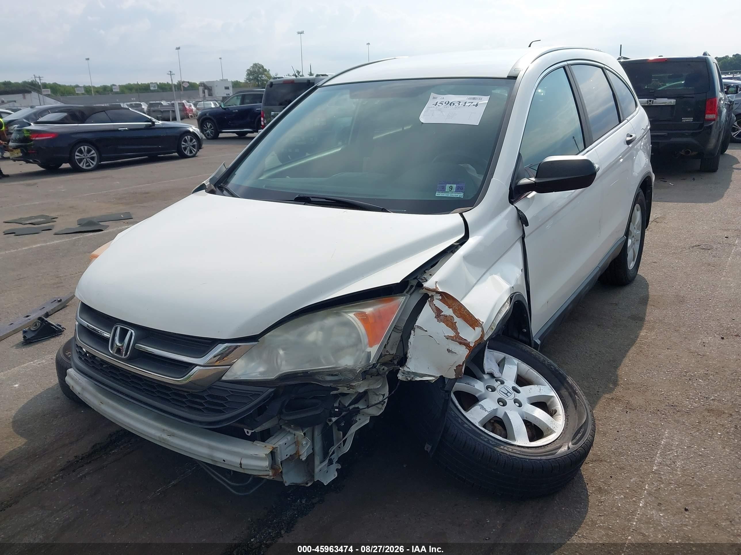 2011 Honda Cr-v Se White vin: 5J6RE4H40BL100845
