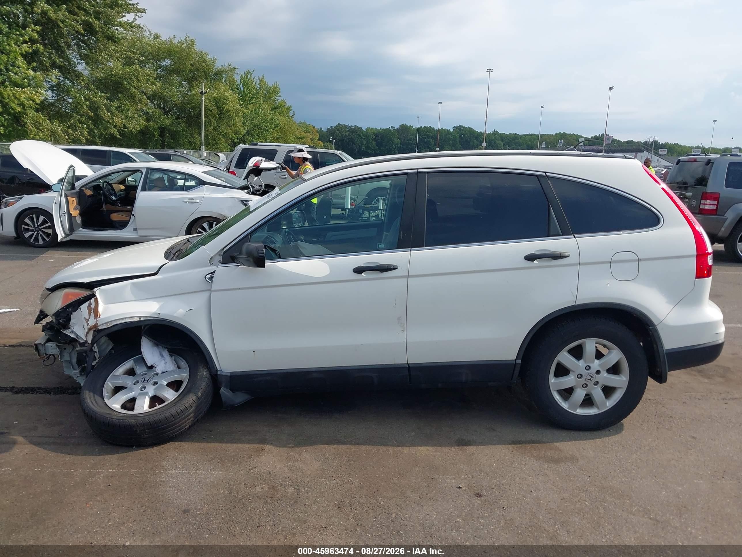 2011 Honda Cr-v Se White vin: 5J6RE4H40BL100845