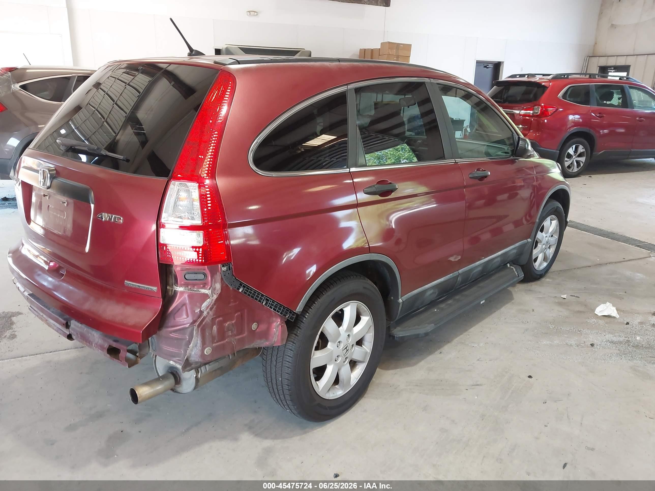 2011 Honda Cr-v Se Burgundy vin: 5J6RE4H43BL045629