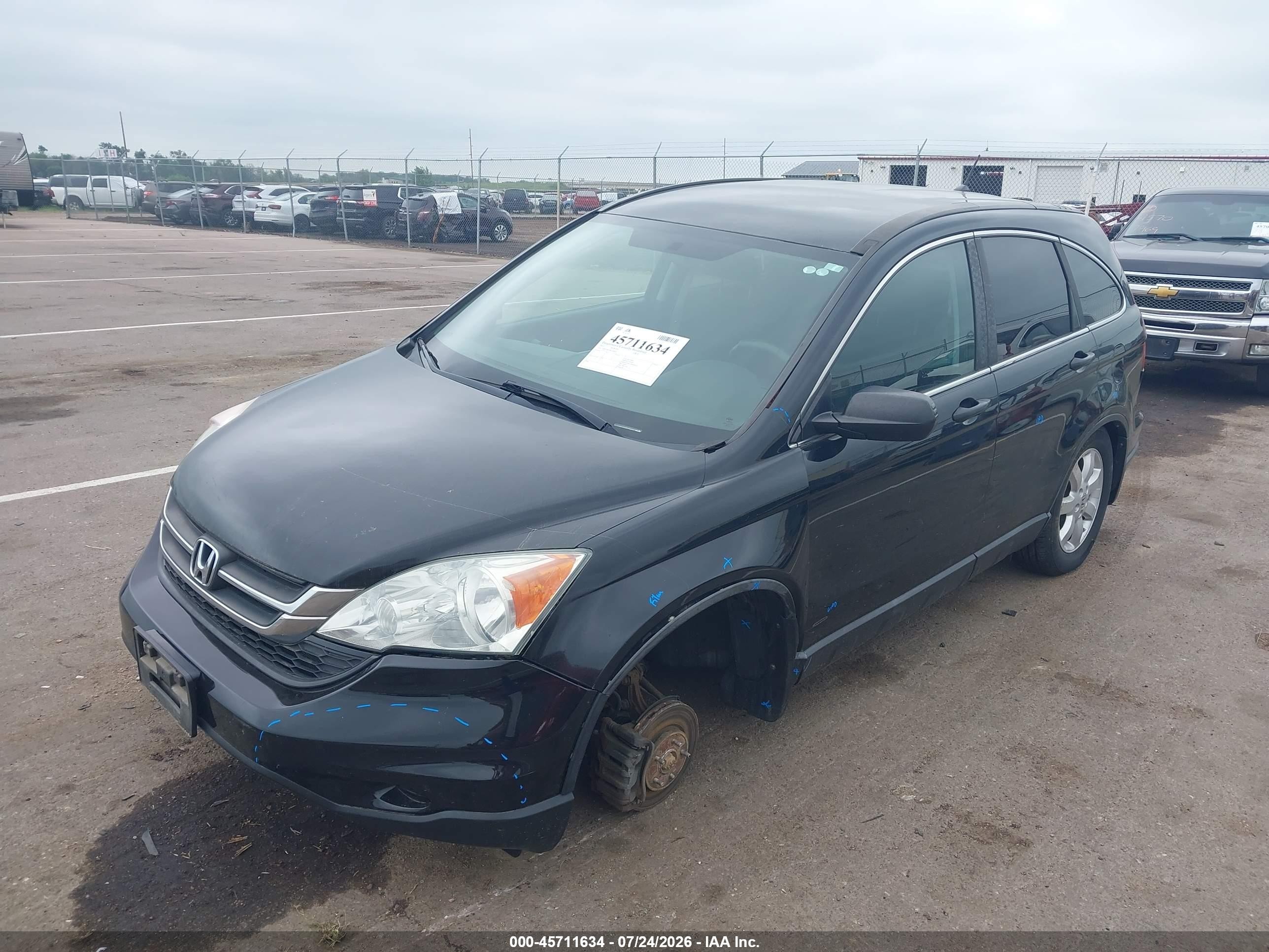 2011 Honda Cr-v Se Black vin: 5J6RE4H43BL078405
