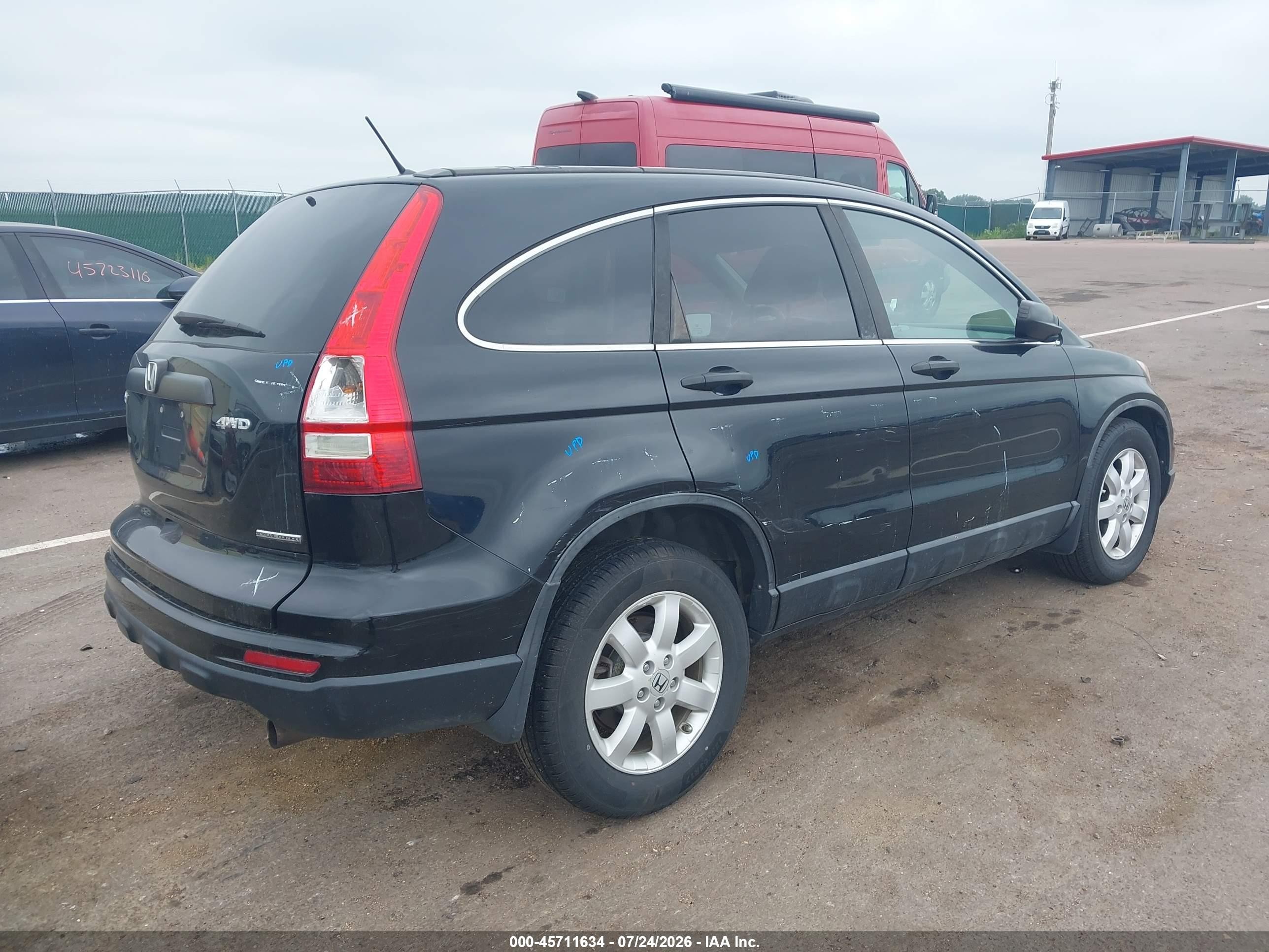 2011 Honda Cr-v Se Black vin: 5J6RE4H43BL078405