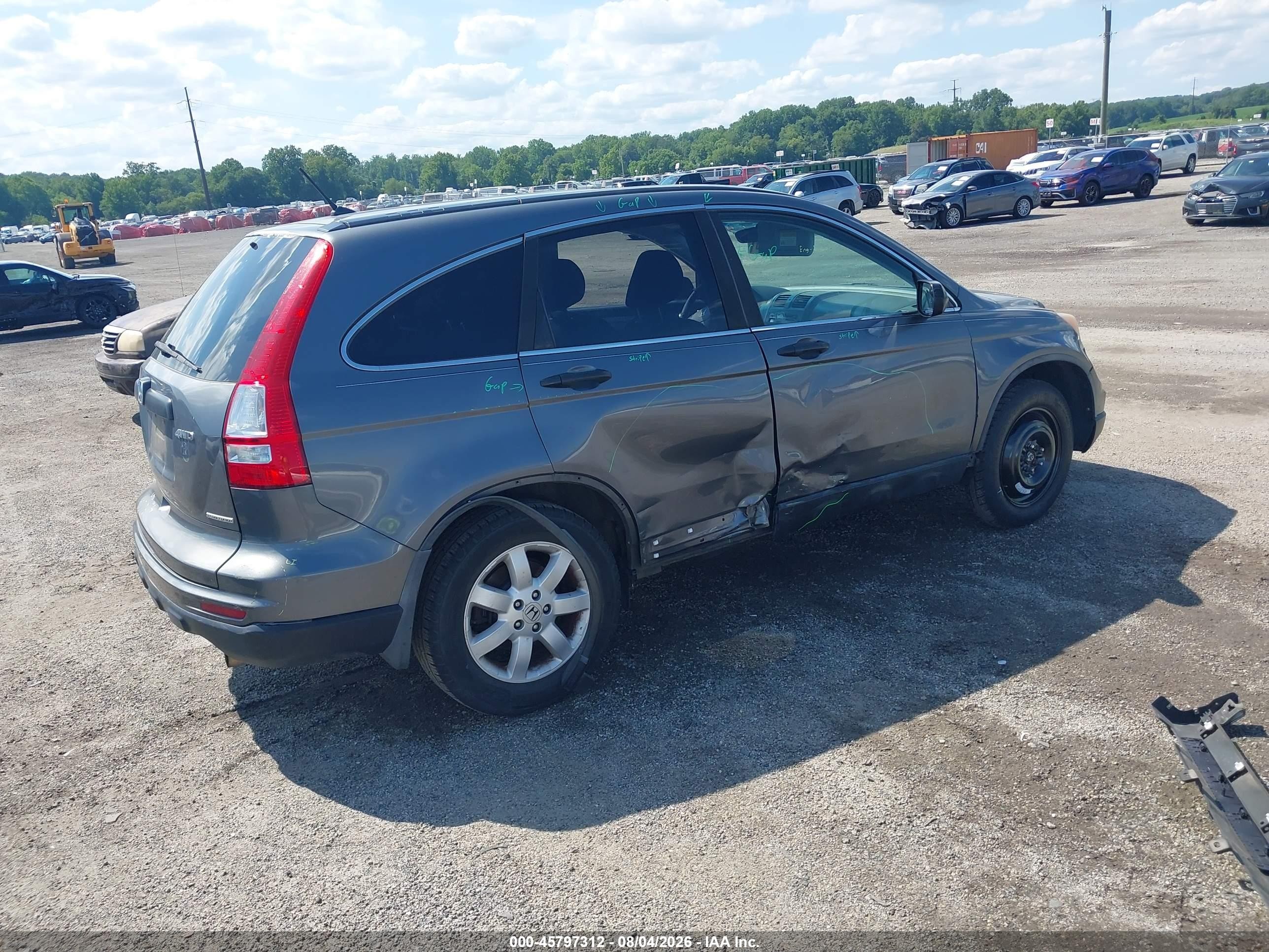 2011 Honda Cr-v Se Gray vin: 5J6RE4H44BL013739