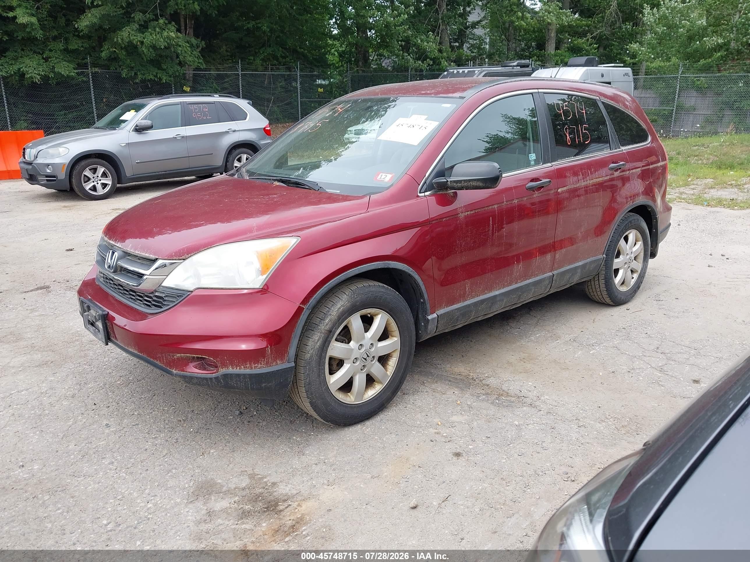 2011 Honda Cr-v Se Maroon vin: 5J6RE4H44BL077781