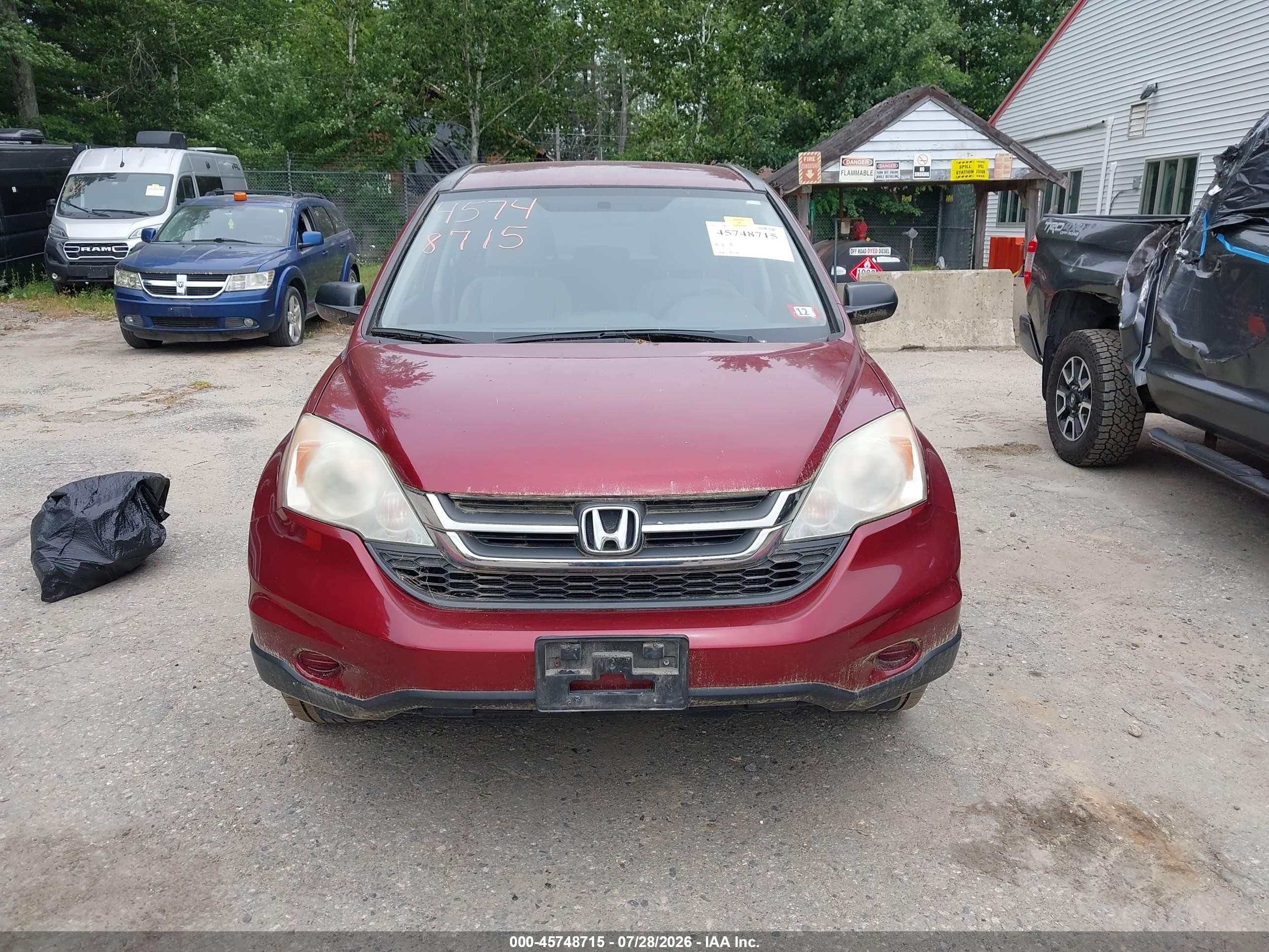 2011 Honda Cr-v Se Maroon vin: 5J6RE4H44BL077781