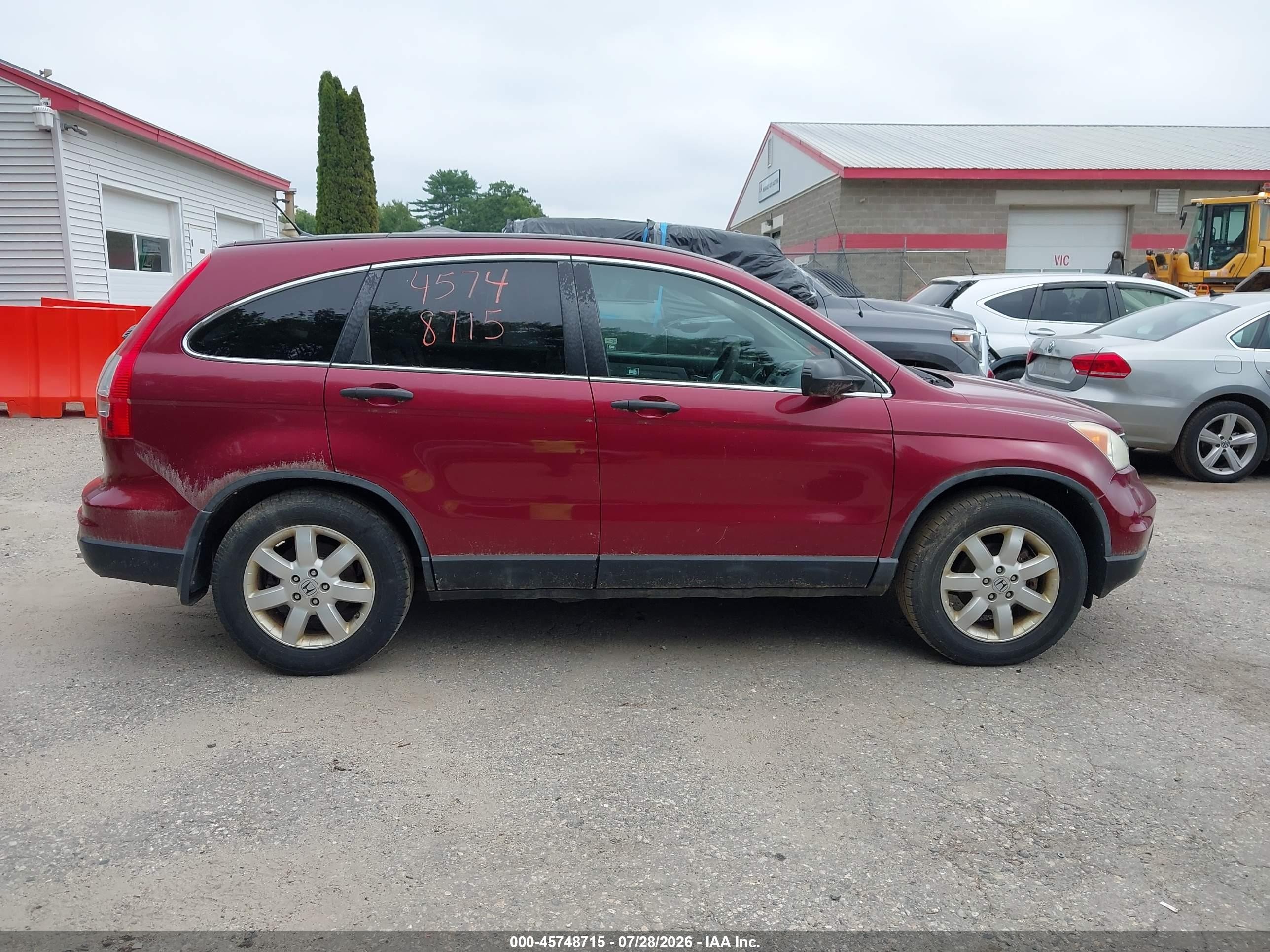 2011 Honda Cr-v Se Maroon vin: 5J6RE4H44BL077781