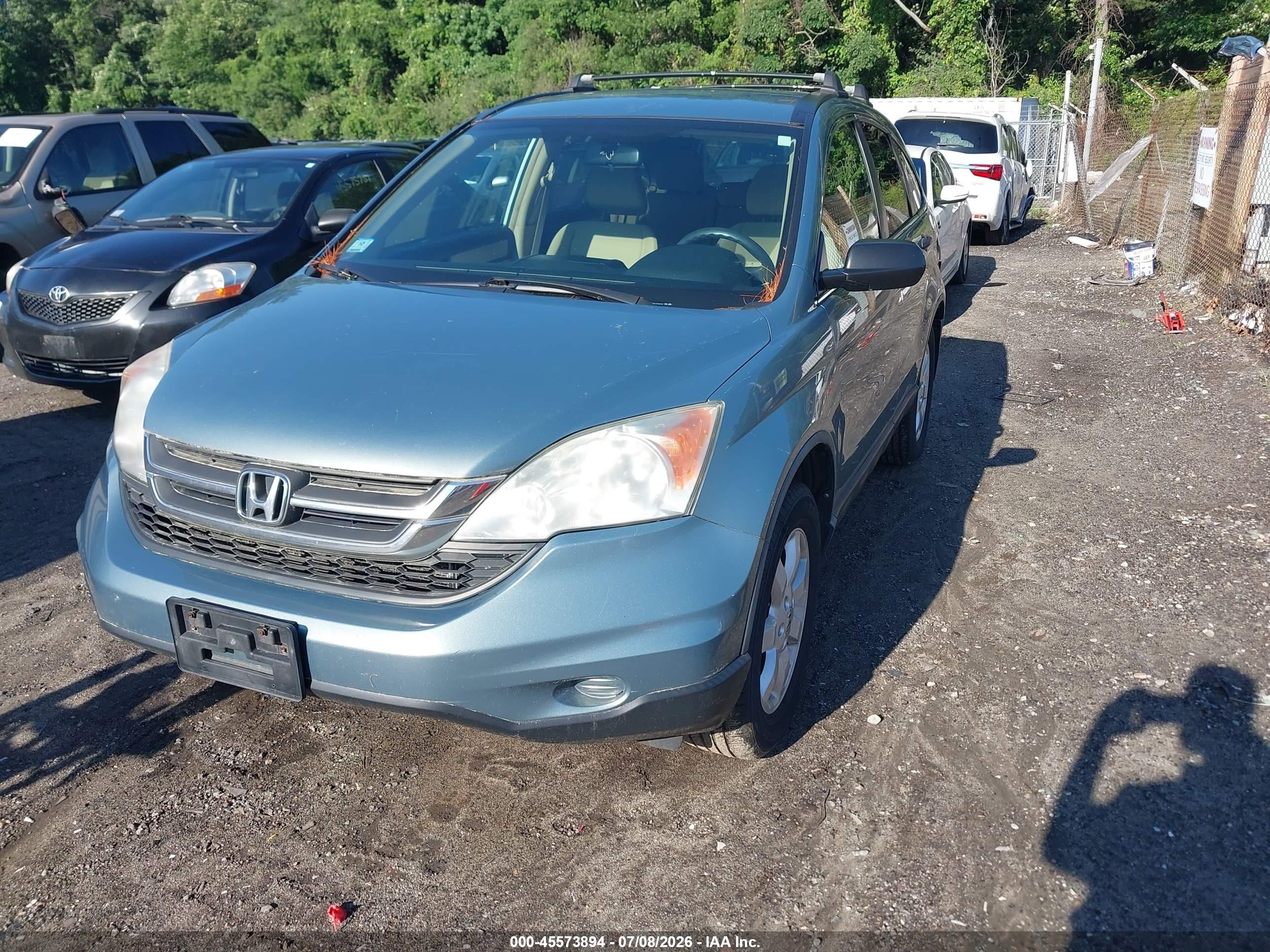 2011 Honda Cr-v Se Blue vin: 5J6RE4H45BL010008