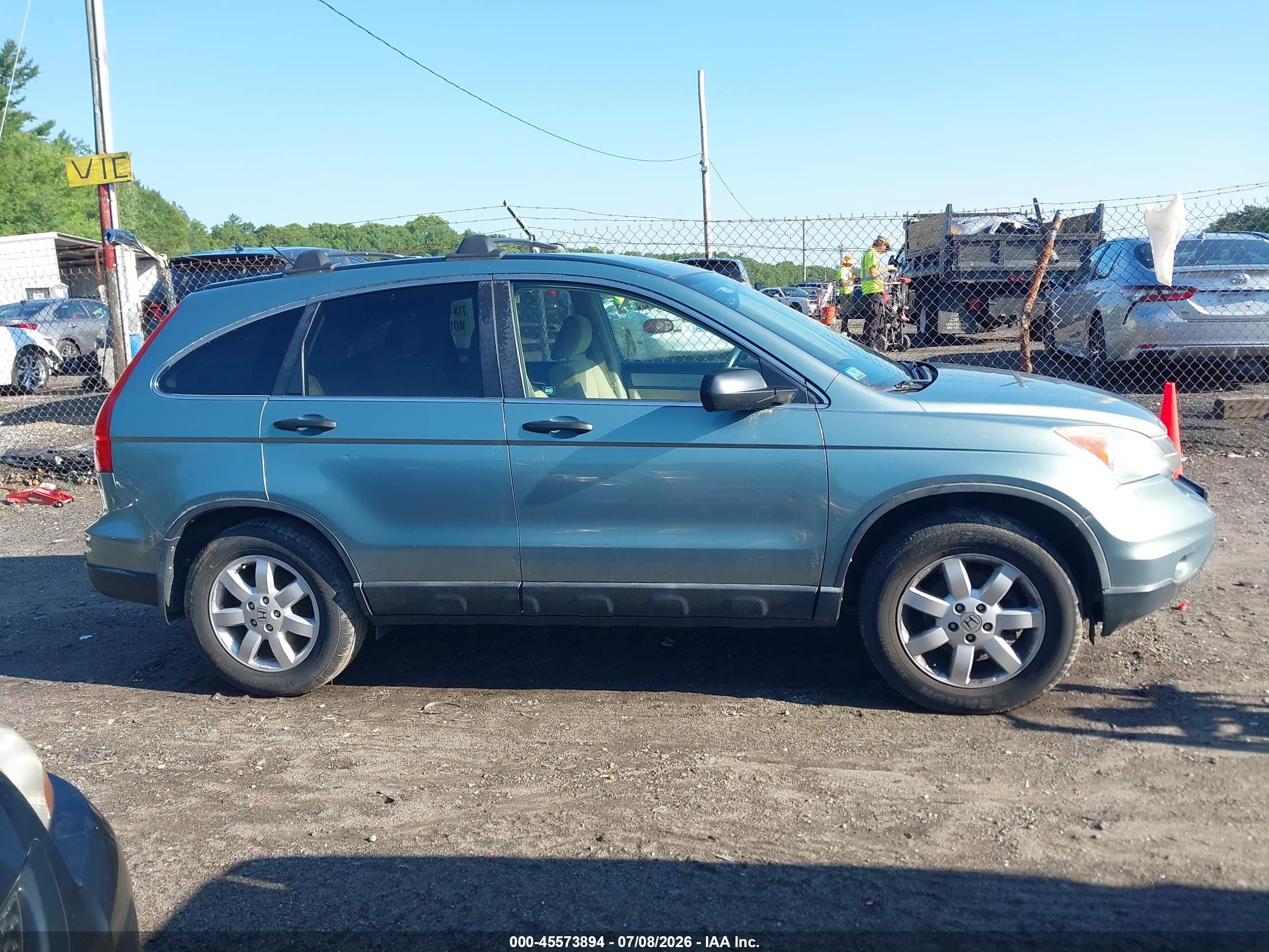 2011 Honda Cr-v Se Blue vin: 5J6RE4H45BL010008