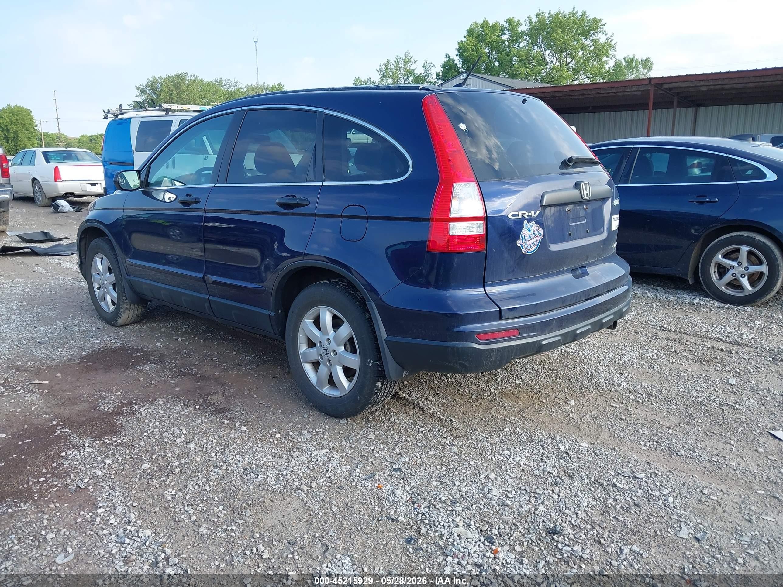 2011 Honda Cr-v Se Dark Blue vin: 5J6RE4H45BL019632