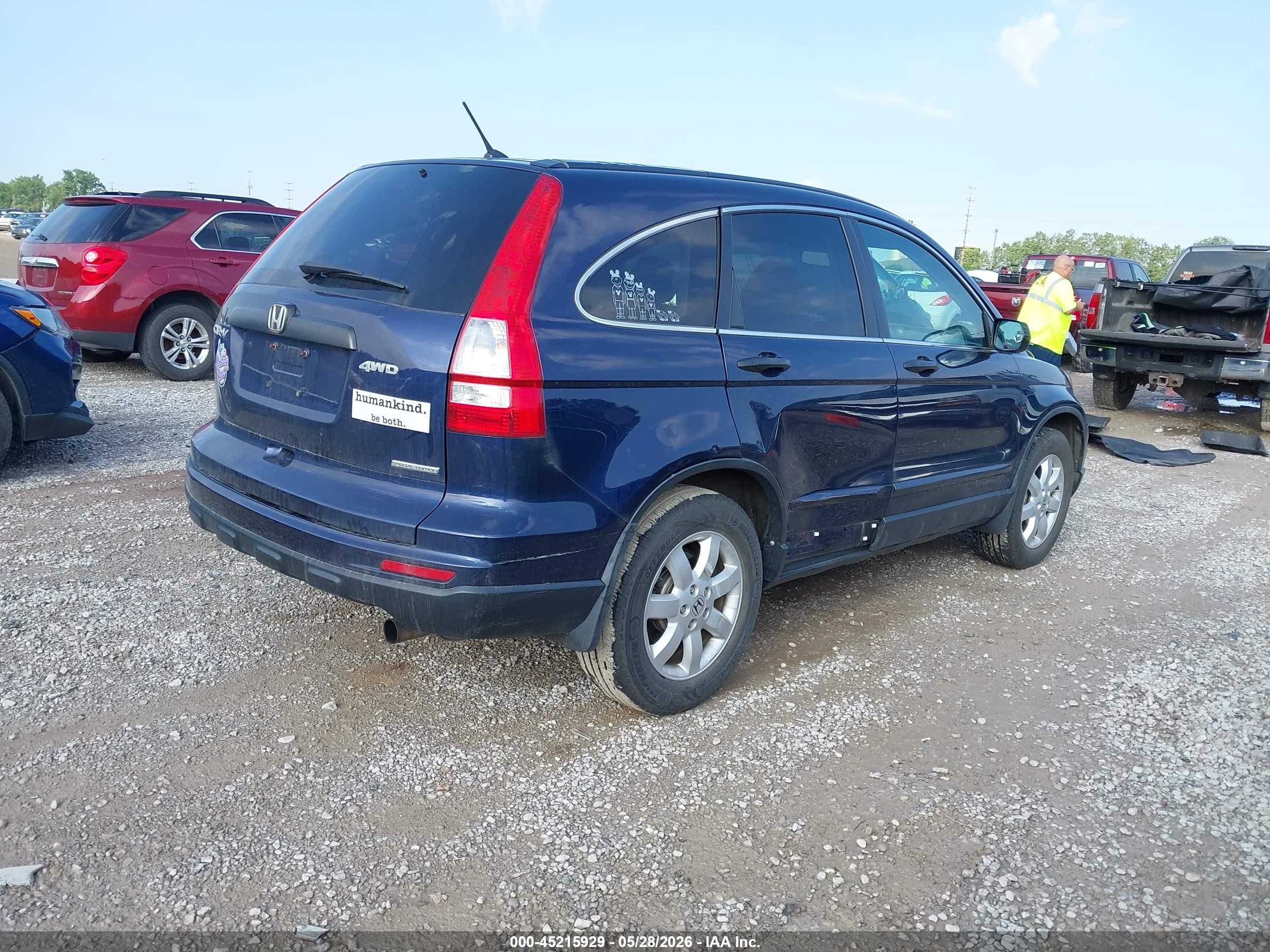 2011 Honda Cr-v Se Dark Blue vin: 5J6RE4H45BL019632