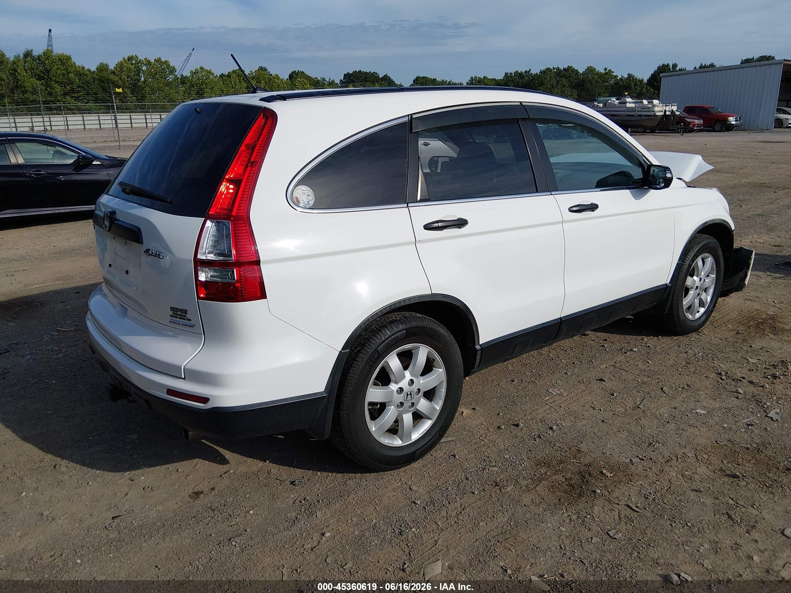 2011 Honda Cr-v Se White vin: 5J6RE4H45BL027505