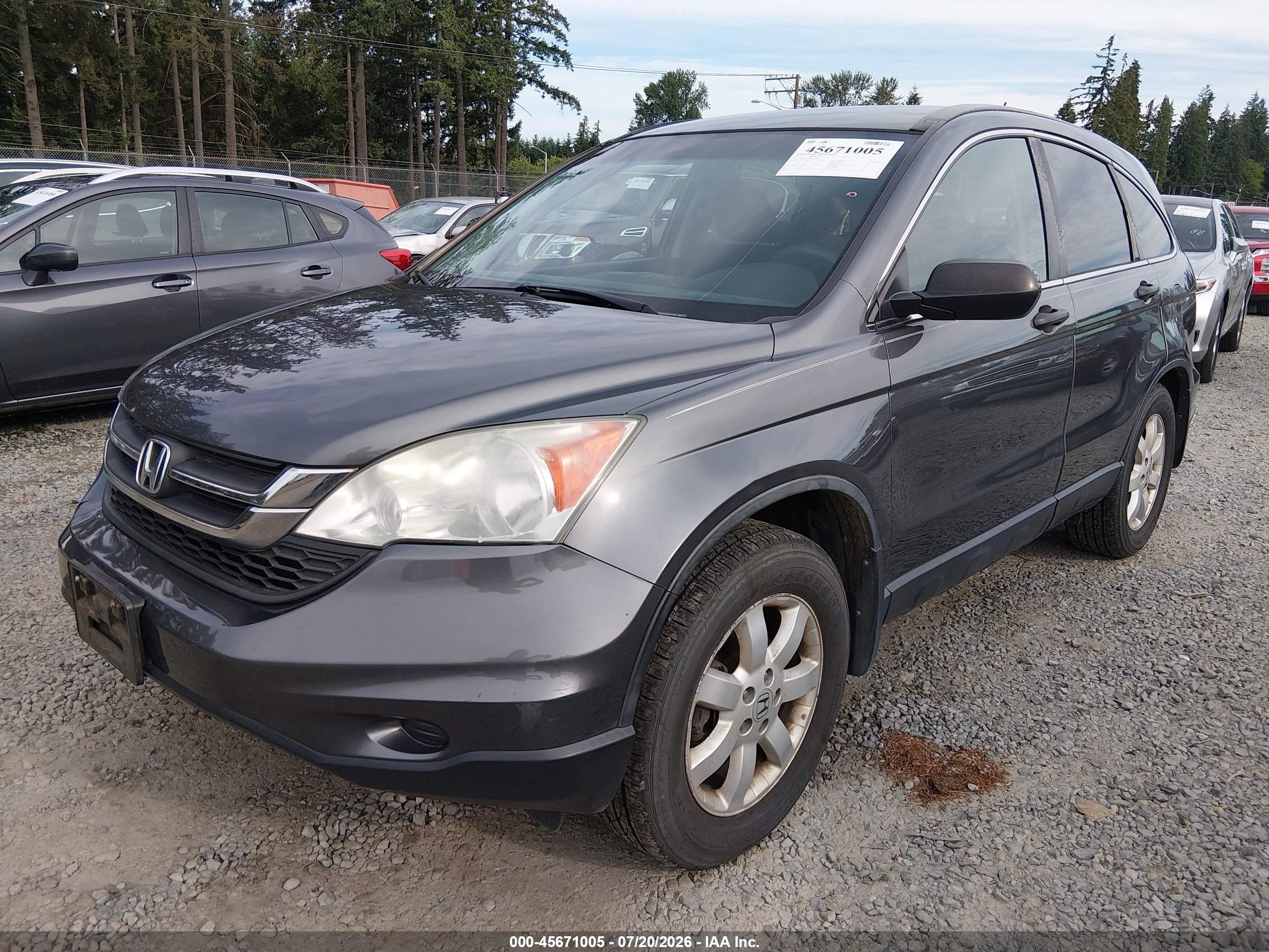 2011 Honda Cr-v Se Gray vin: 5J6RE4H45BL111498