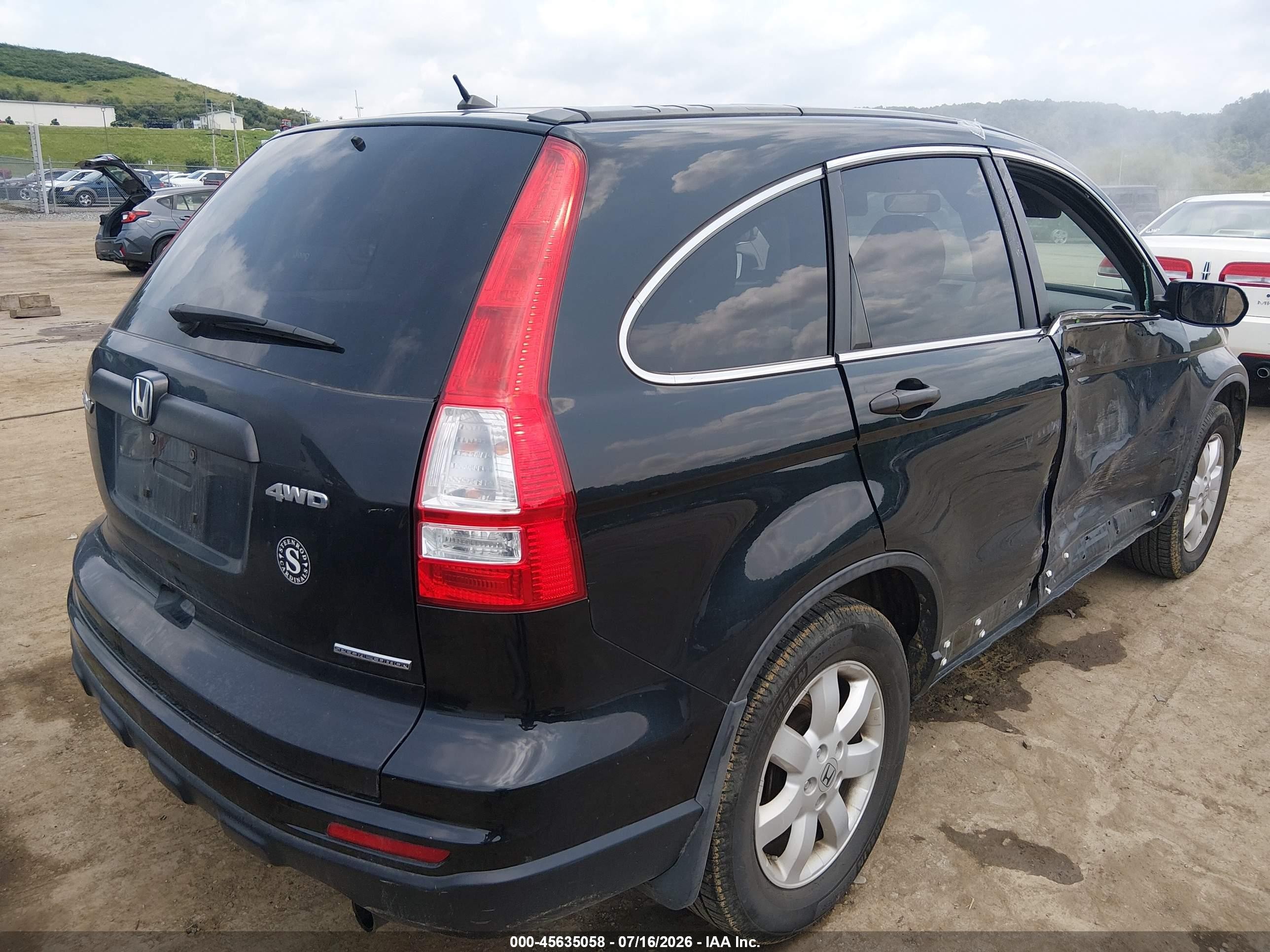 2011 Honda Cr-v Se Черный vin: 5J6RE4H46BL088880