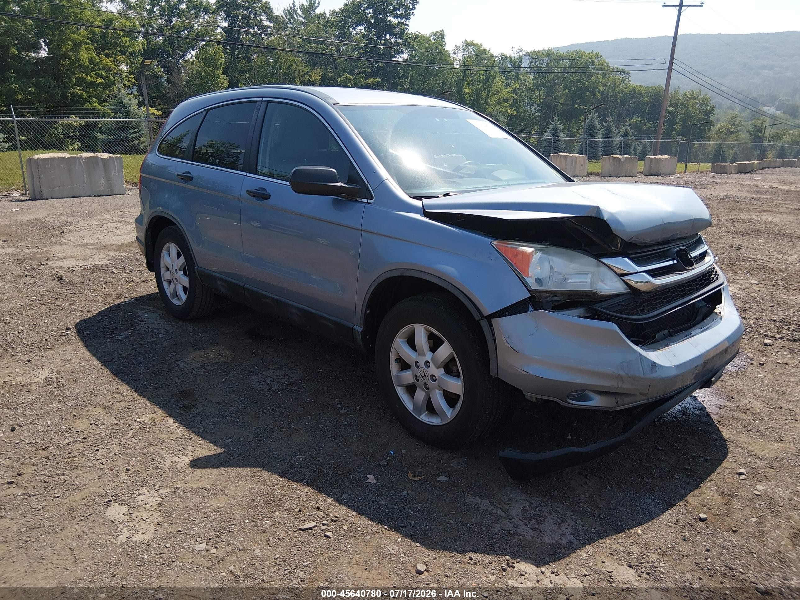 2011 Honda Cr-v Se Blue vin: 5J6RE4H47BL067228