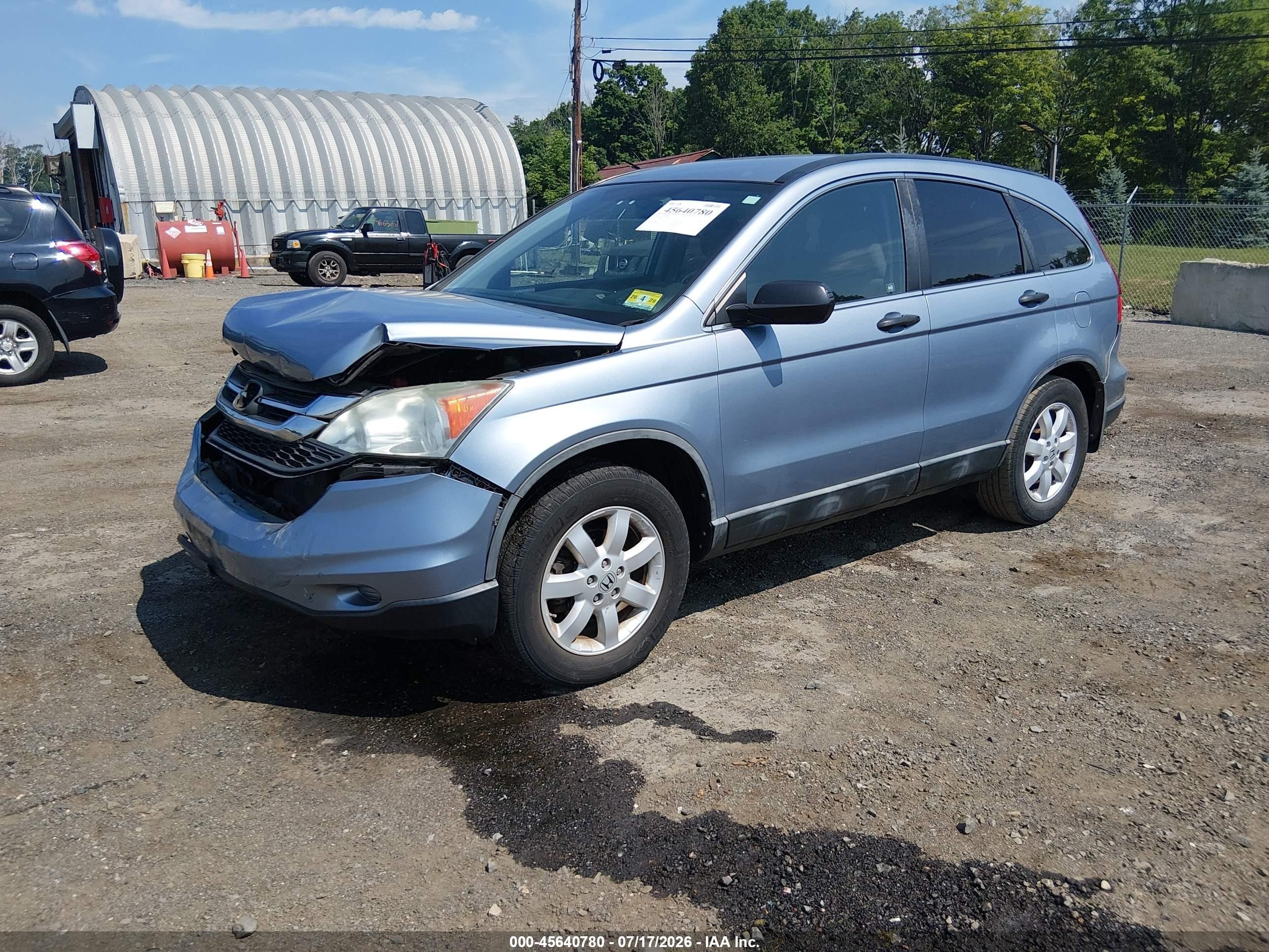 2011 Honda Cr-v Se Blue vin: 5J6RE4H47BL067228