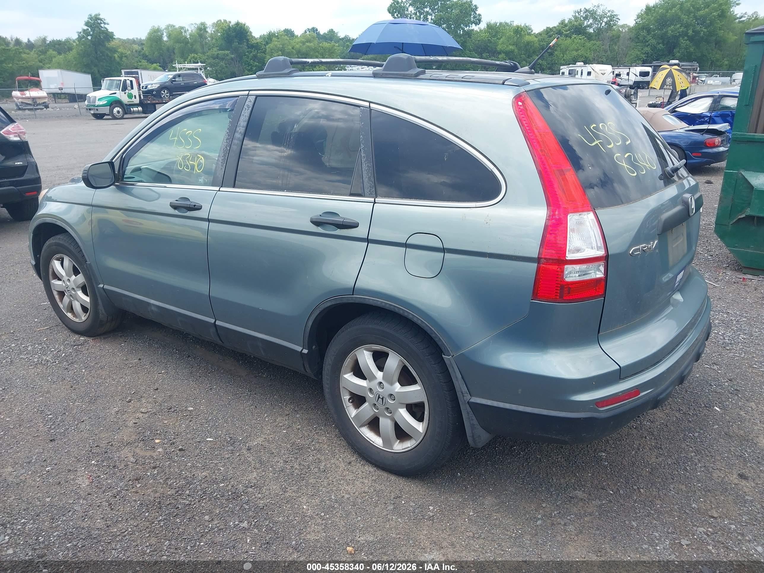 2011 Honda Cr-v Se Blue vin: 5J6RE4H47BL119893