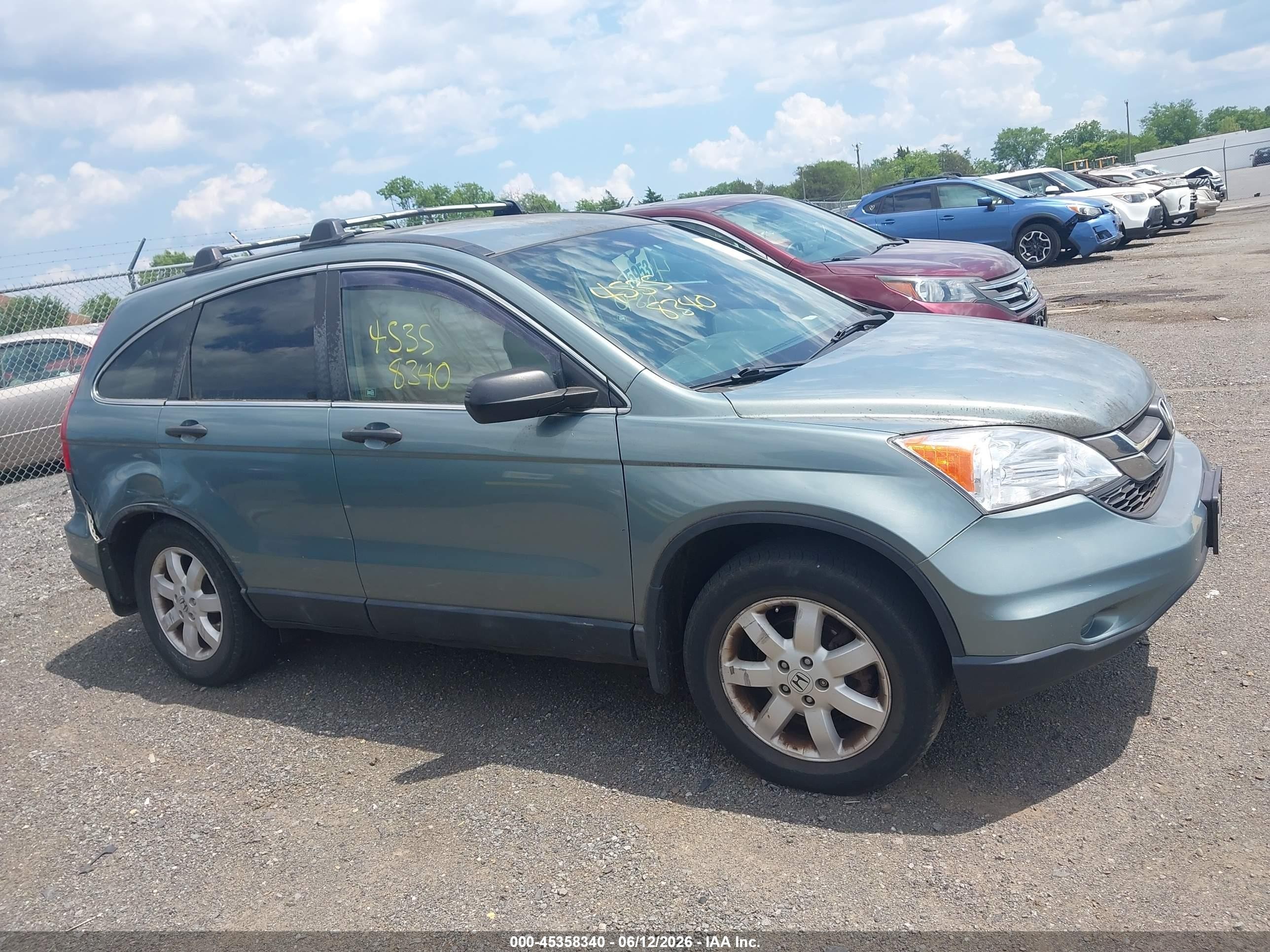 2011 Honda Cr-v Se Blue vin: 5J6RE4H47BL119893