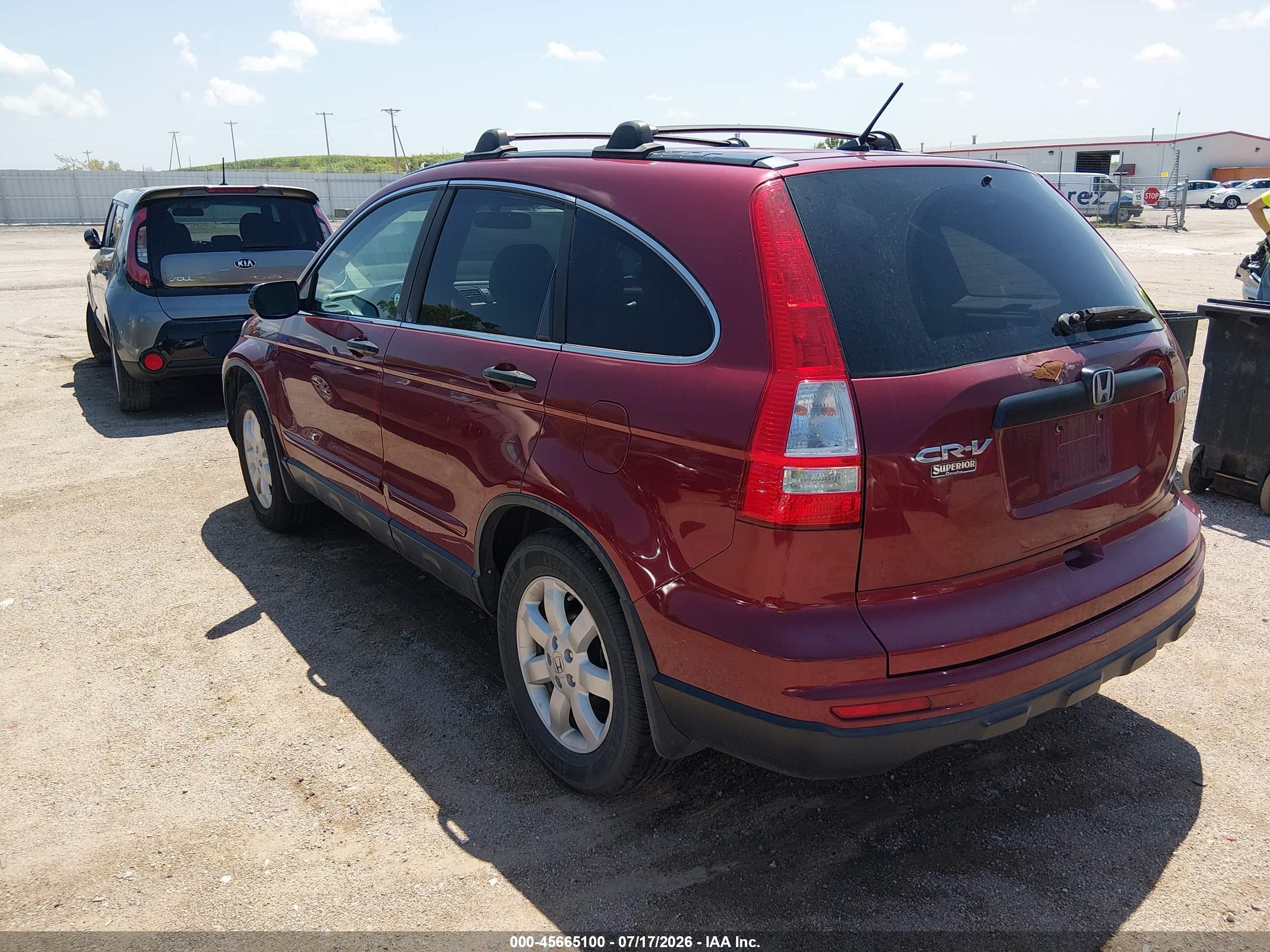 2011 Honda Cr-v Se Maroon vin: 5J6RE4H48BL051667