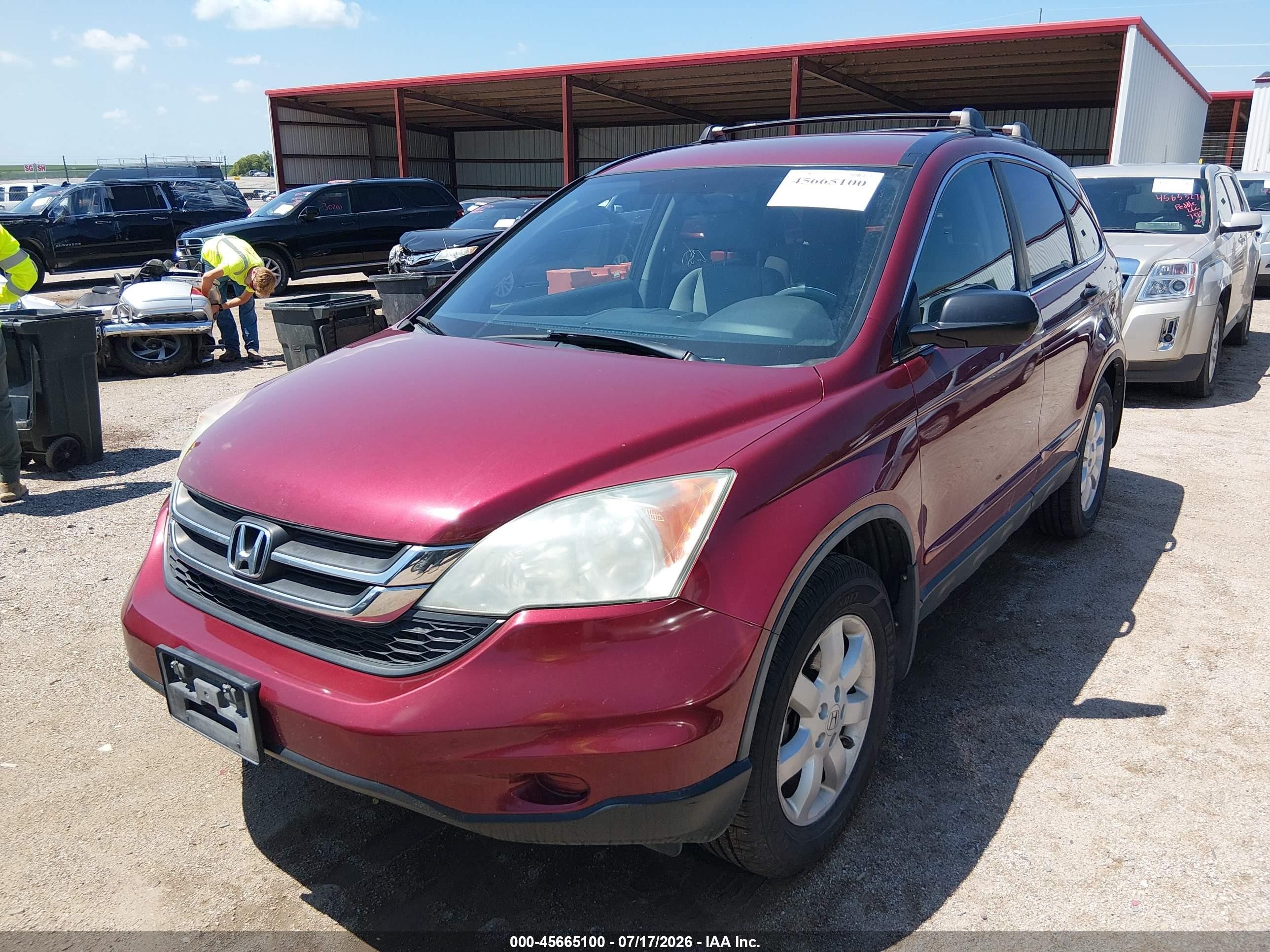 2011 Honda Cr-v Se Maroon vin: 5J6RE4H48BL051667