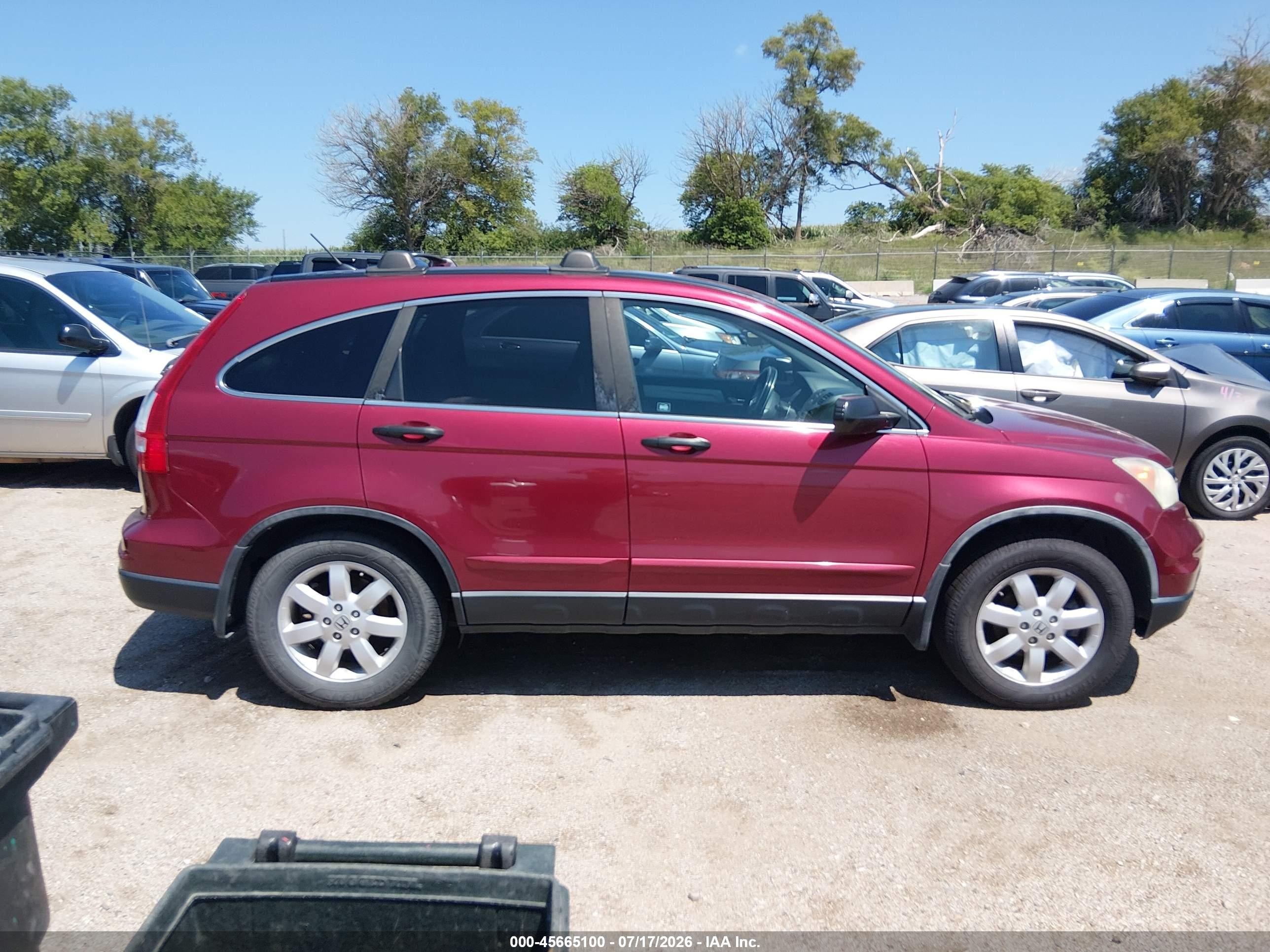 2011 Honda Cr-v Se Maroon vin: 5J6RE4H48BL051667