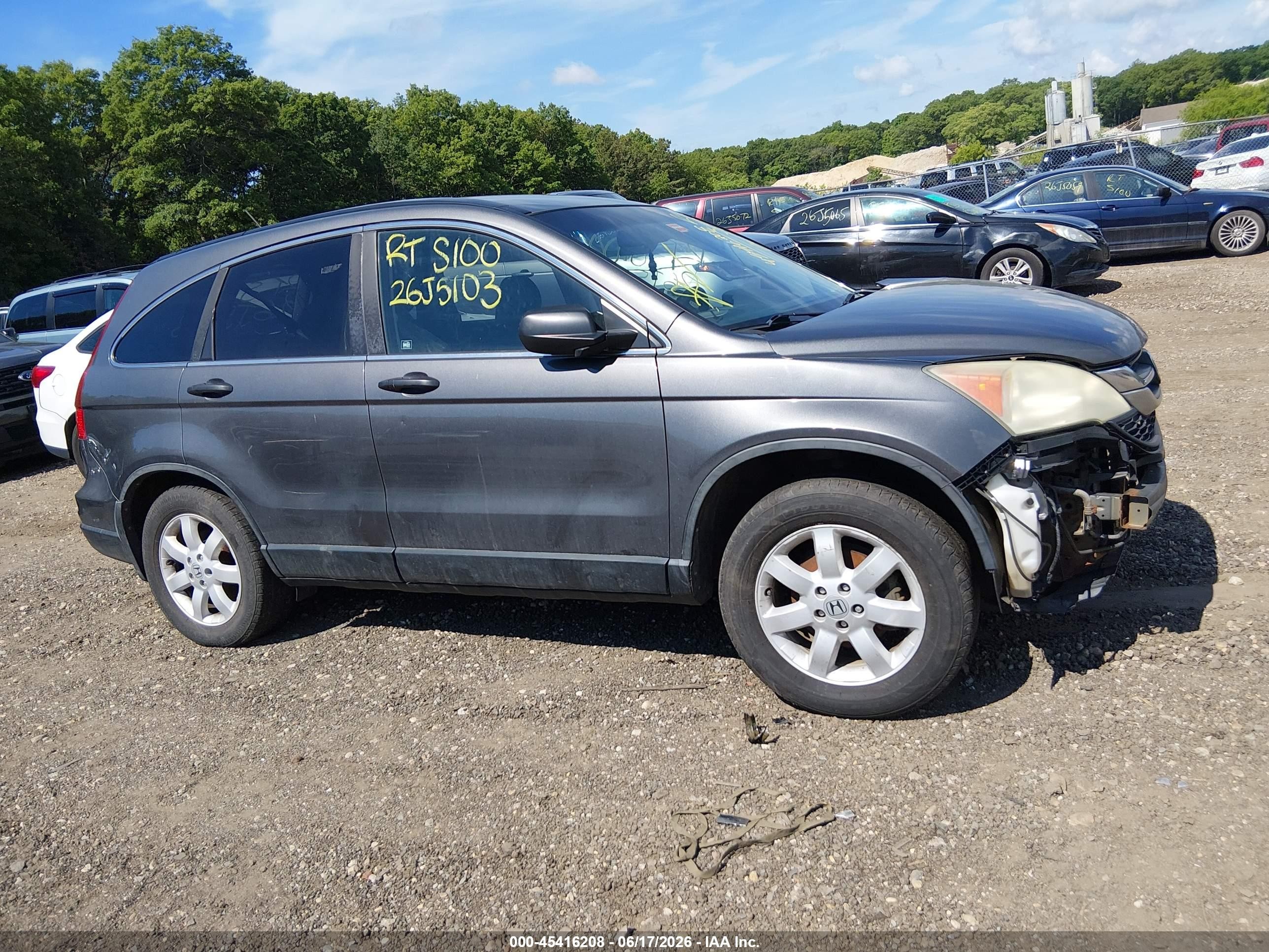 2011 Honda Cr-v Se Gray vin: 5J6RE4H48BL088430