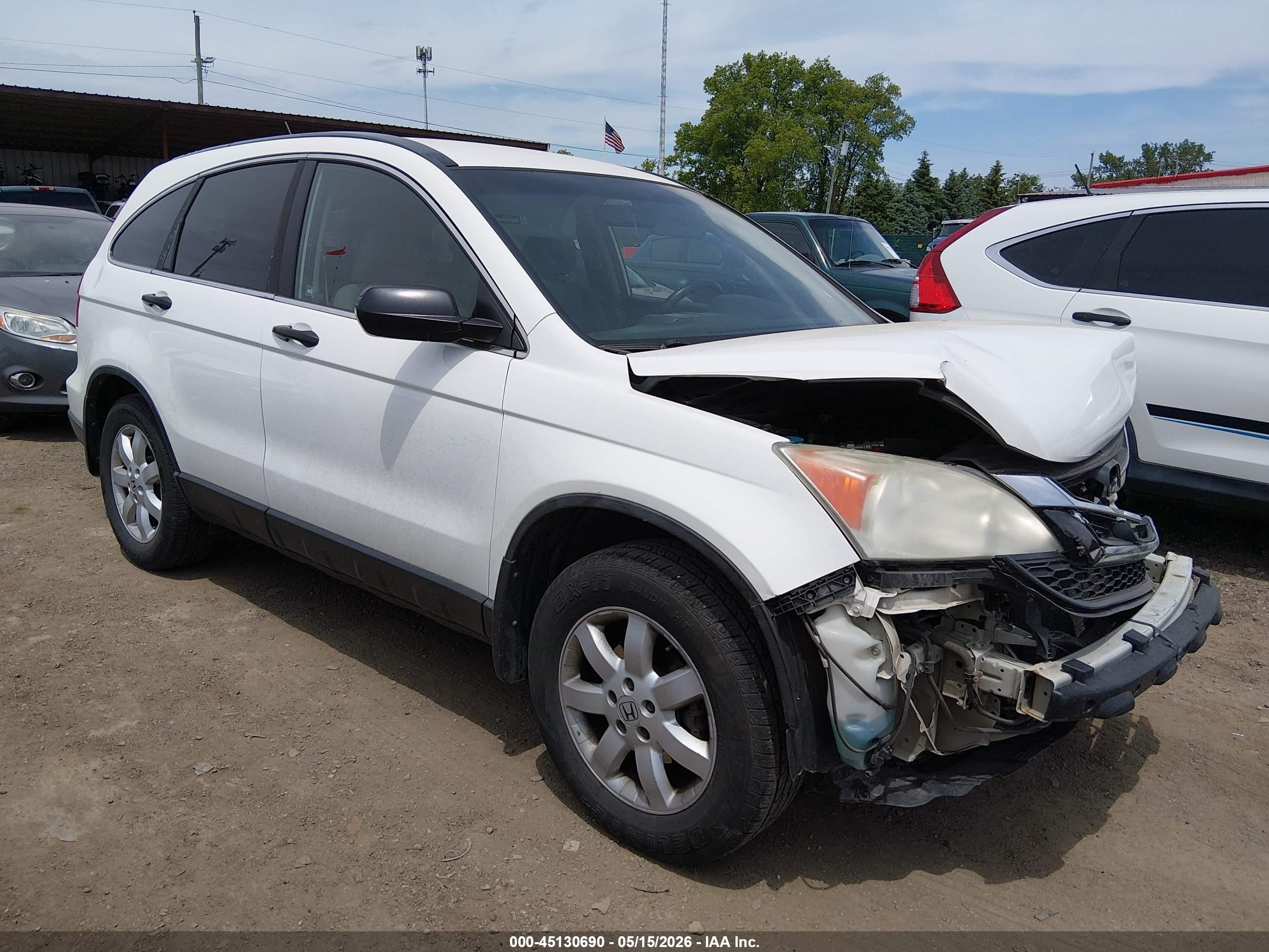 2011 Honda Cr-v Se White vin: 5J6RE4H48BL092090