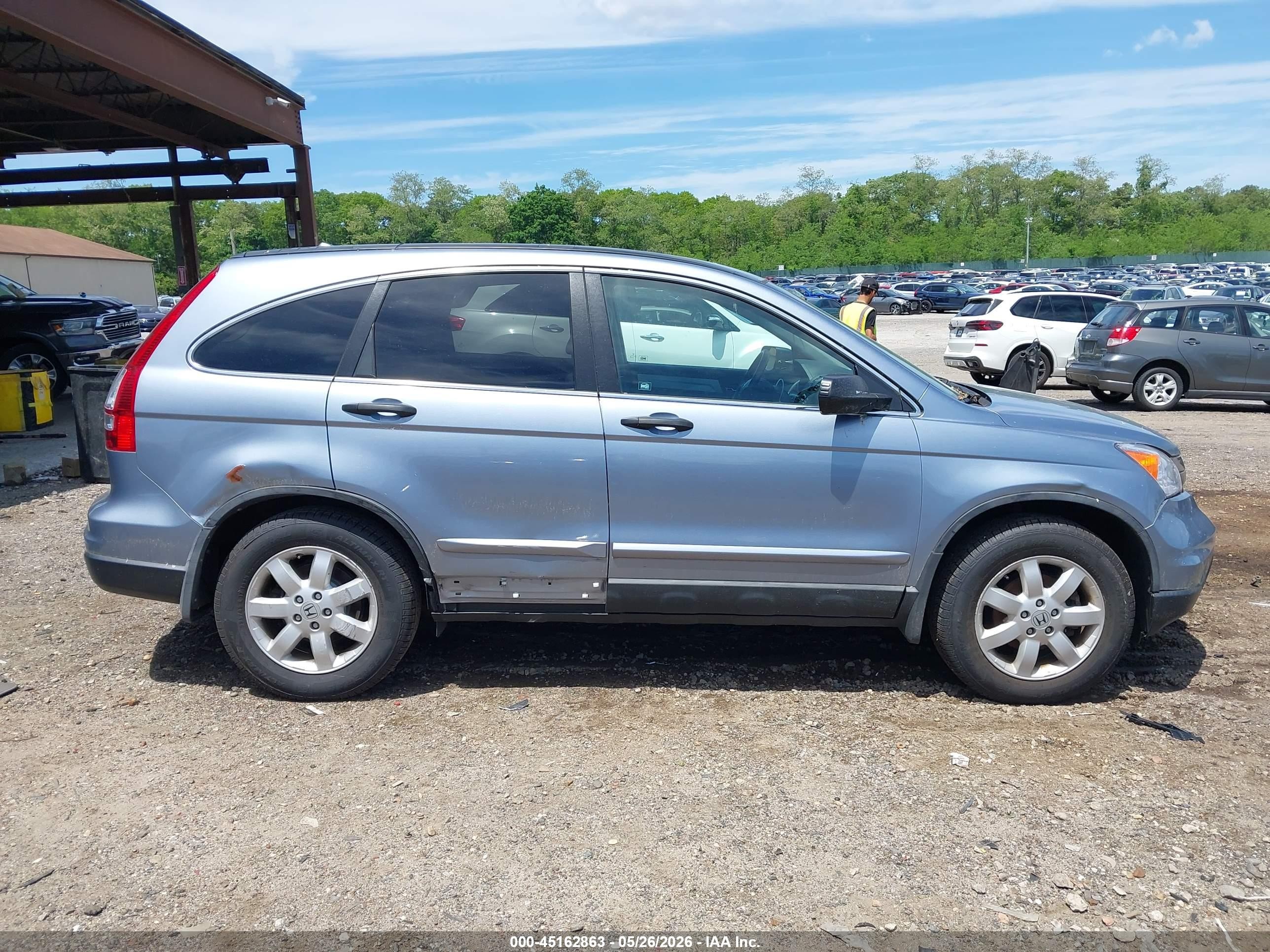 2011 Honda Cr-v Se Blue vin: 5J6RE4H48BL101404