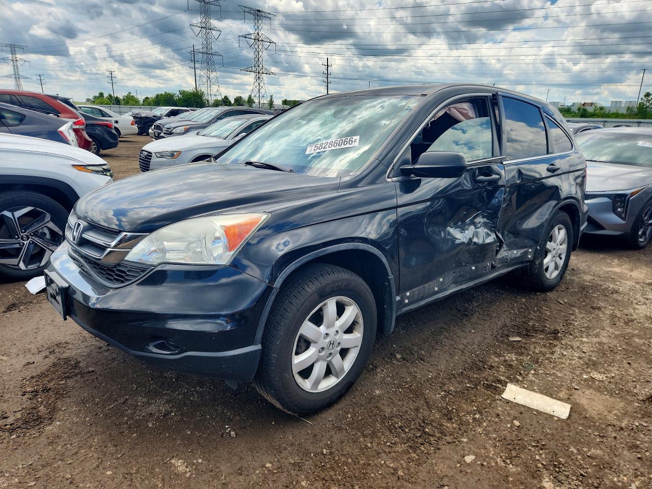 2011 Honda Cr-v Se Black vin: 5J6RE4H49BL083415
