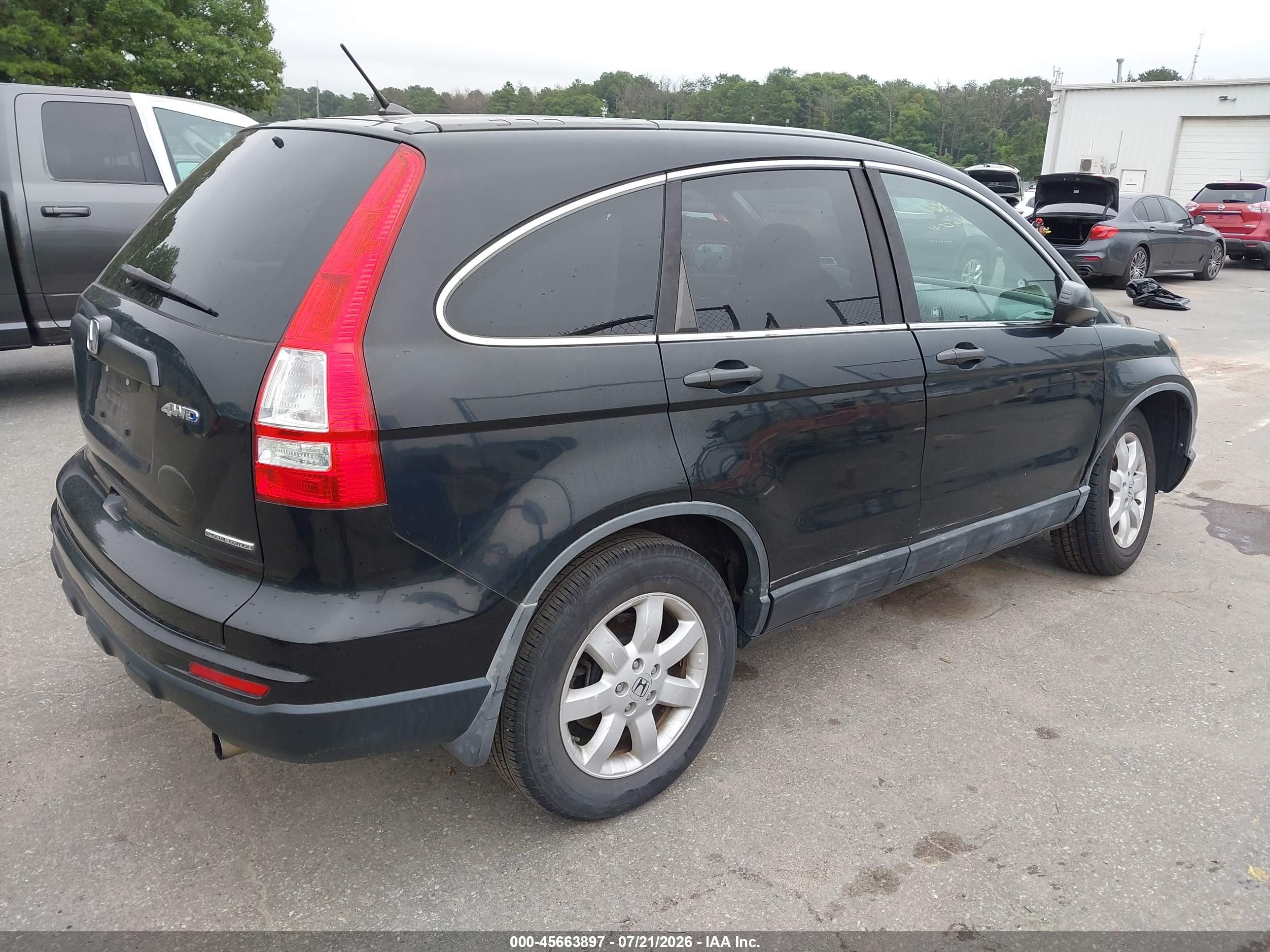2011 Honda Cr-v Se Black vin: 5J6RE4H4XBL009923