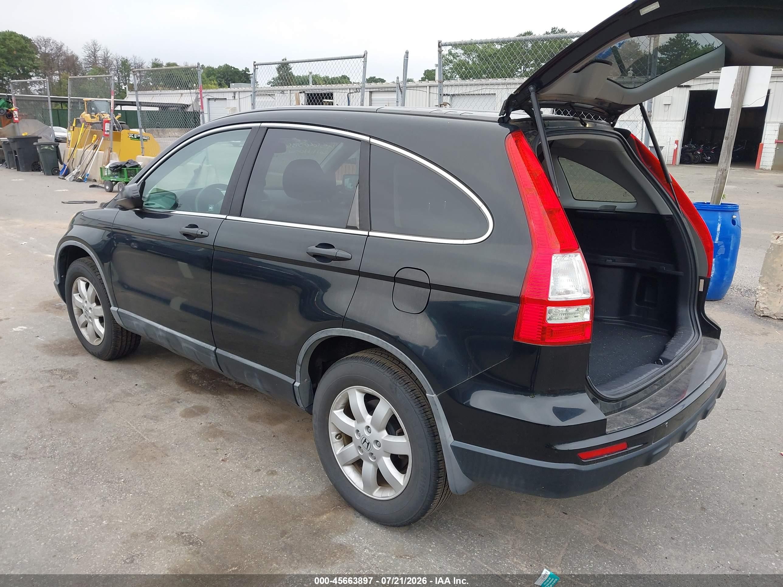 2011 Honda Cr-v Se Black vin: 5J6RE4H4XBL009923