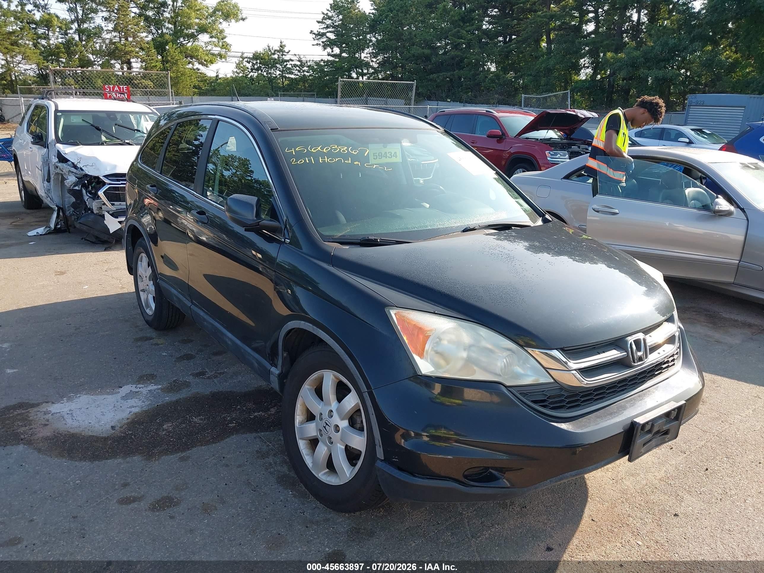2011 Honda Cr-v Se Black vin: 5J6RE4H4XBL009923
