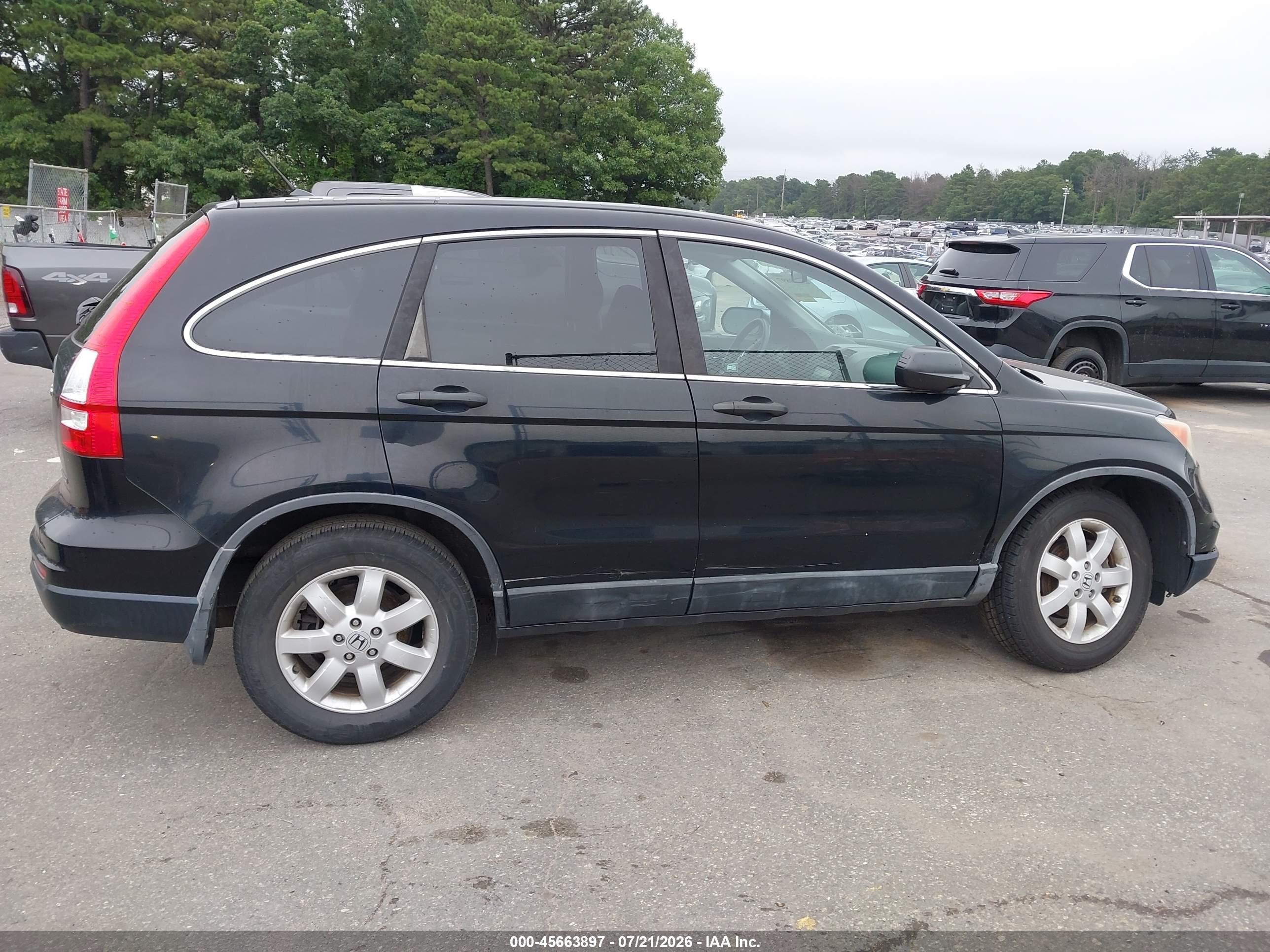 2011 Honda Cr-v Se Black vin: 5J6RE4H4XBL009923