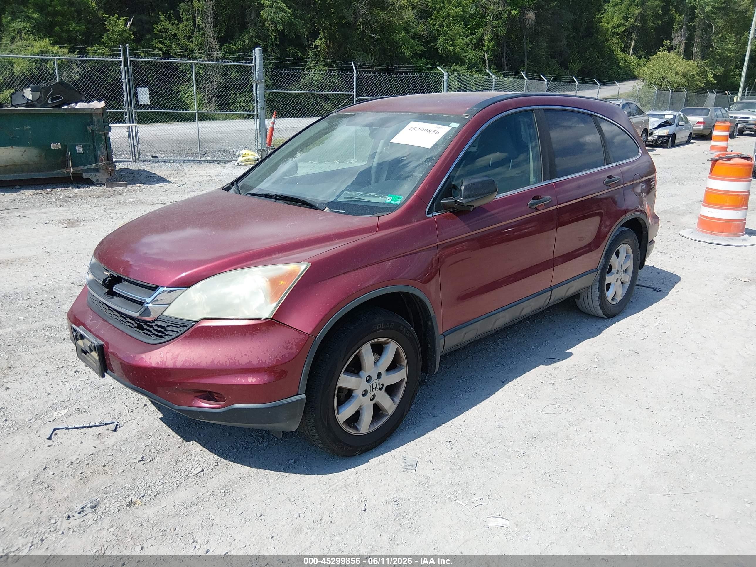 2011 Honda Cr-v Se Red vin: 5J6RE4H4XBL032098