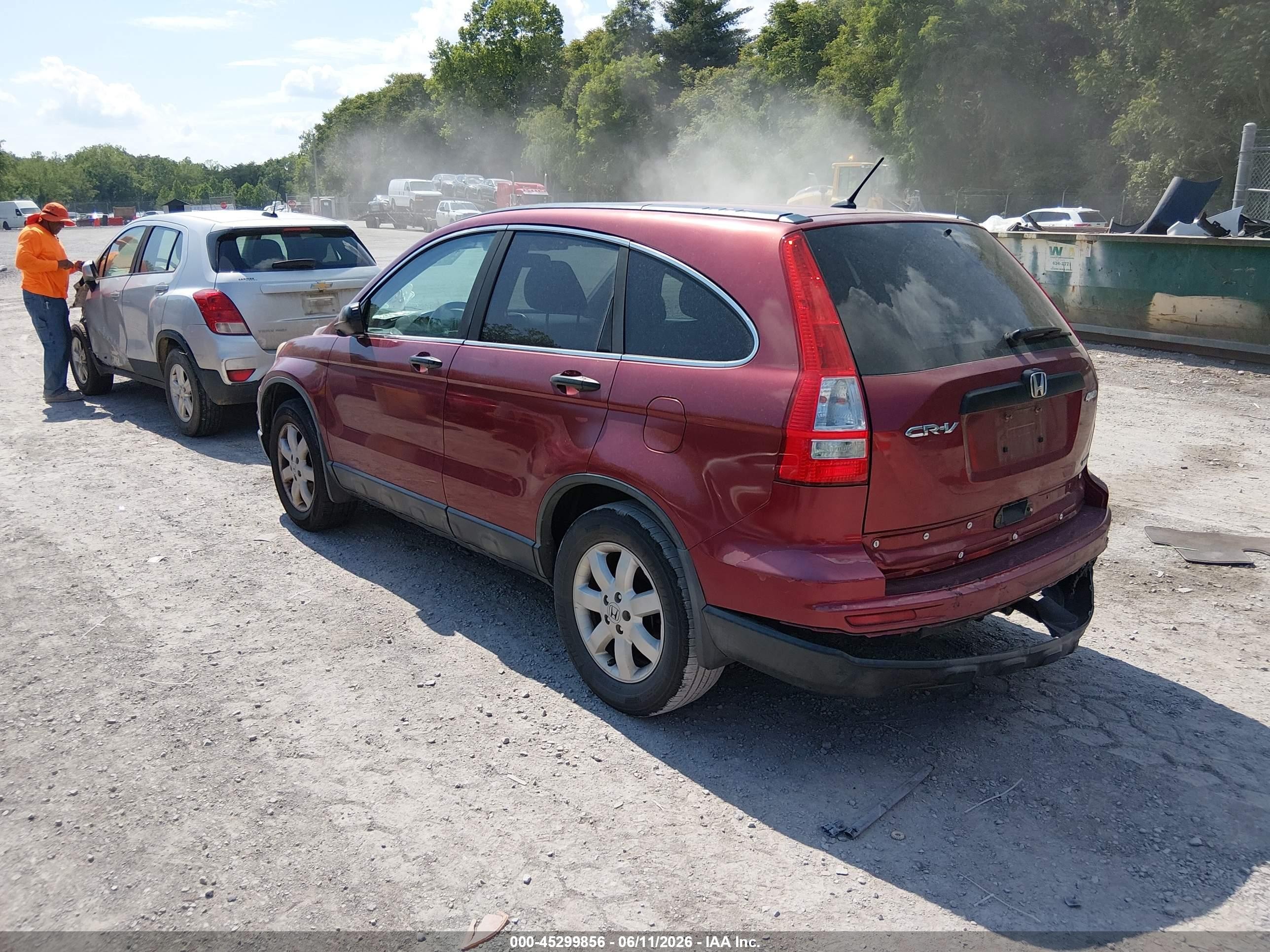 2011 Honda Cr-v Se Red vin: 5J6RE4H4XBL032098